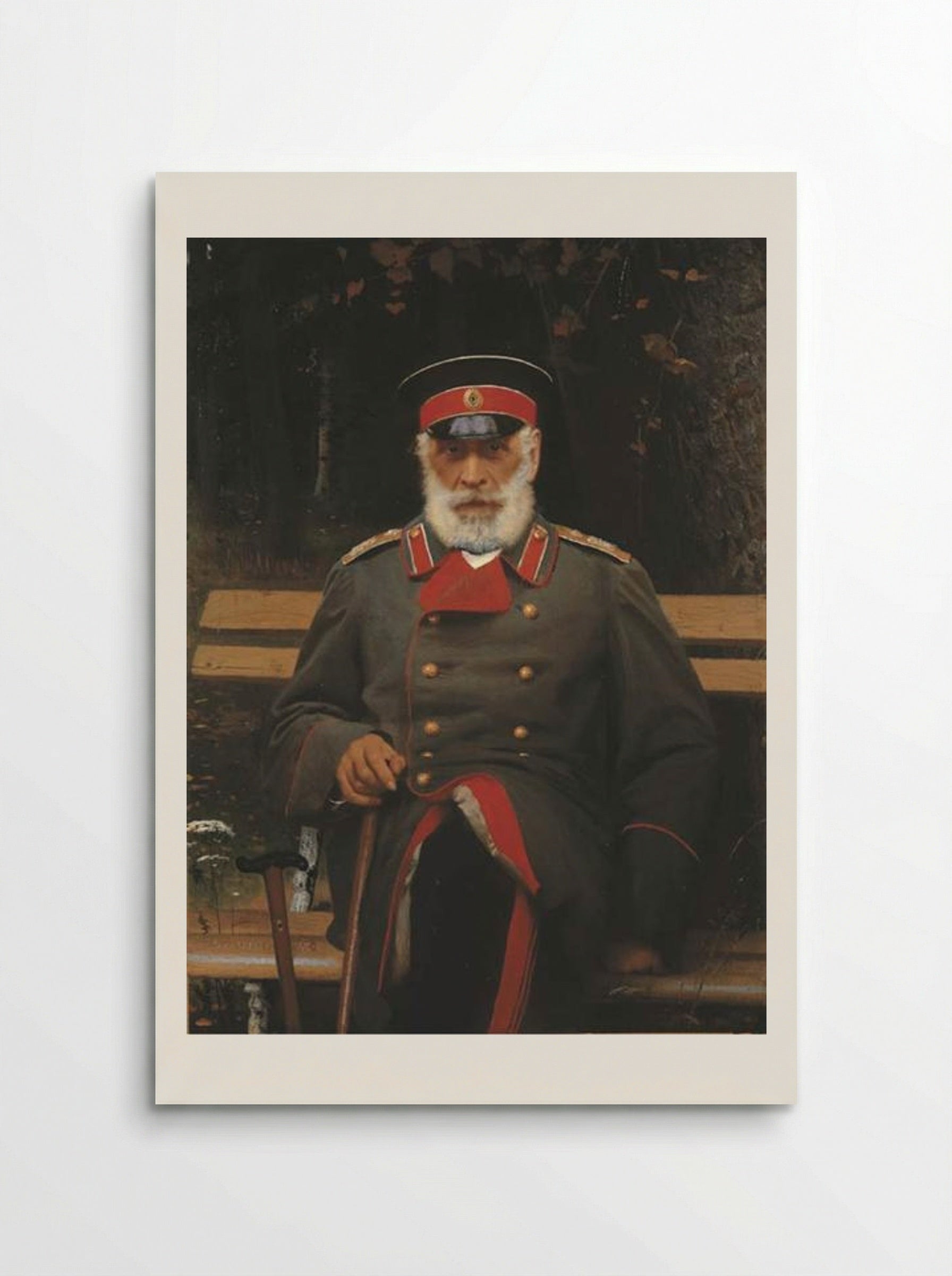 Portrait of Admiral Login Loginovich Heyden - Ivan Kramskoy - Poster