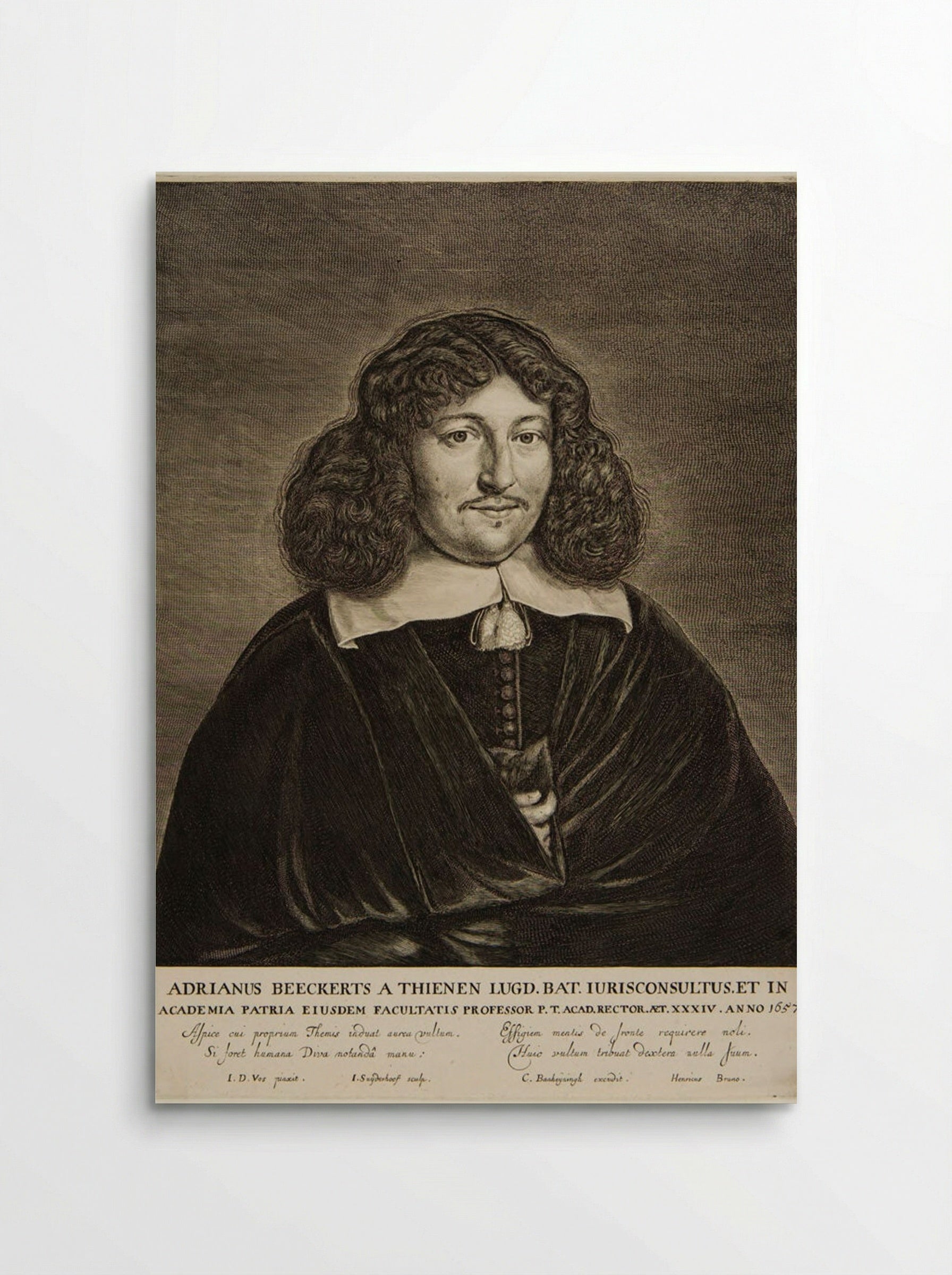 Portrait of Adrianus Beeckerts a Thienen - Jonas Suyderhoef - Poster