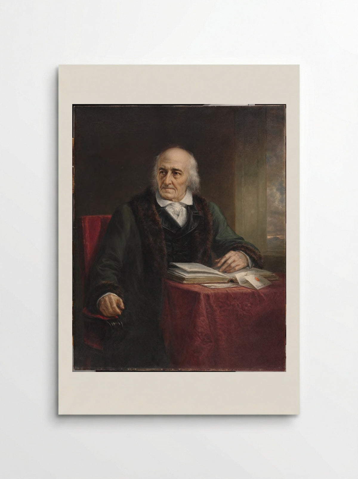 Portrait of Albert Gallatin - Daniel Huntington - Poster