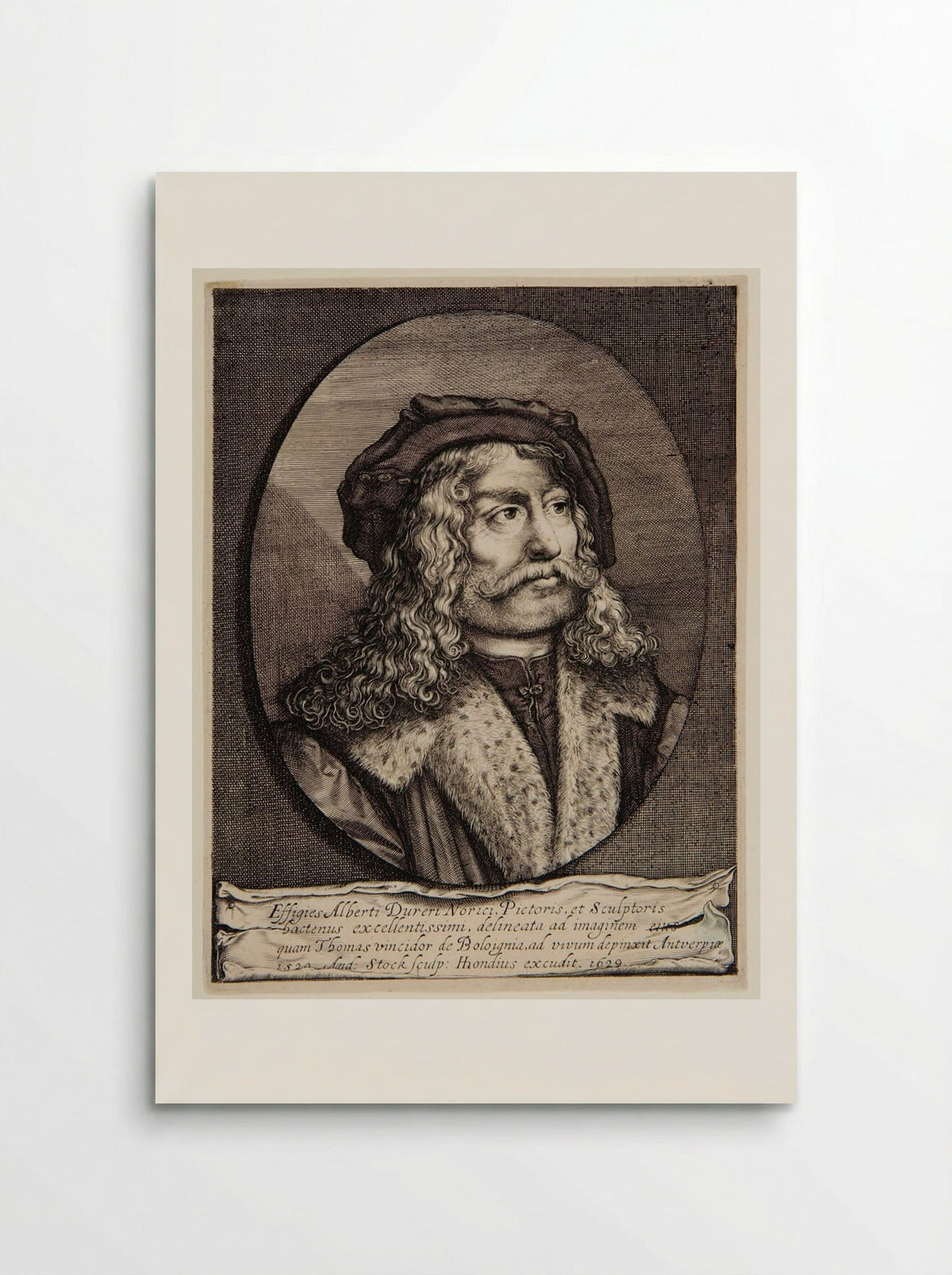 Portrait of Albrecht Dürer of Nuremberg, Painter and Engraver - Andries Jacobsz Stock - Poster