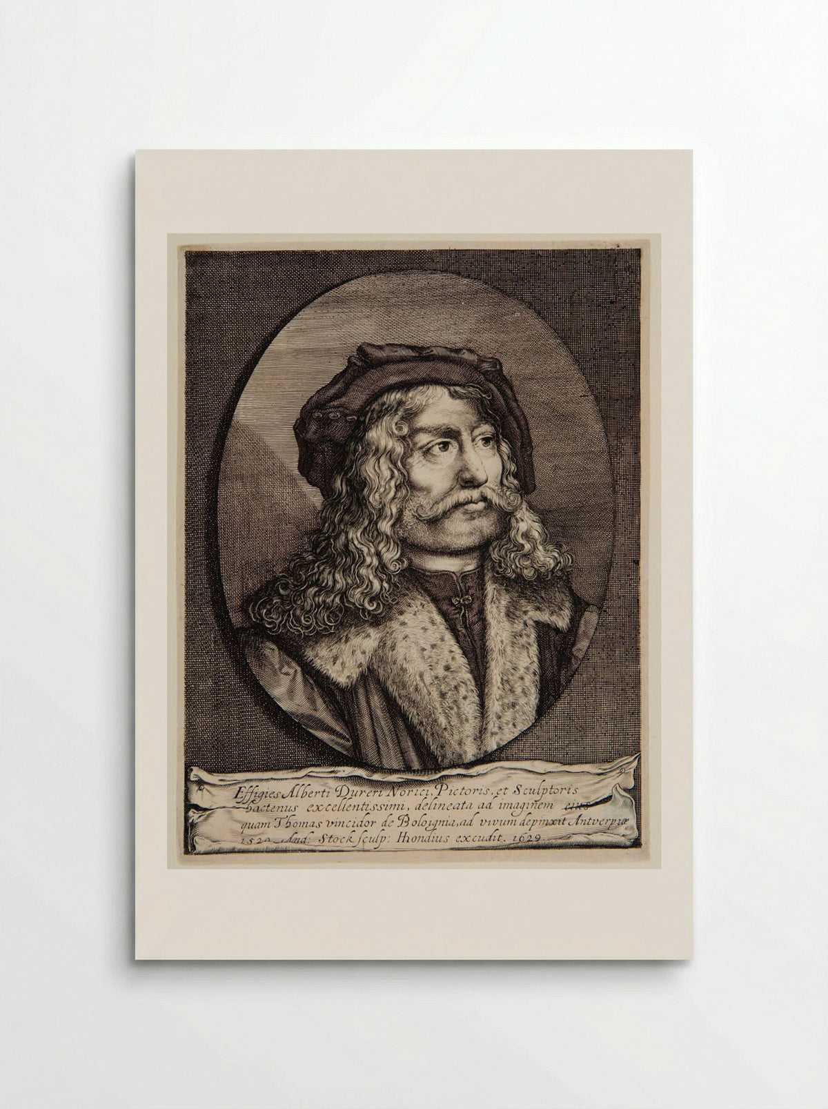 Portrait of Albrecht Dürer of Nuremberg, Painter and Engraver - Andries Jacobsz Stock - Poster
