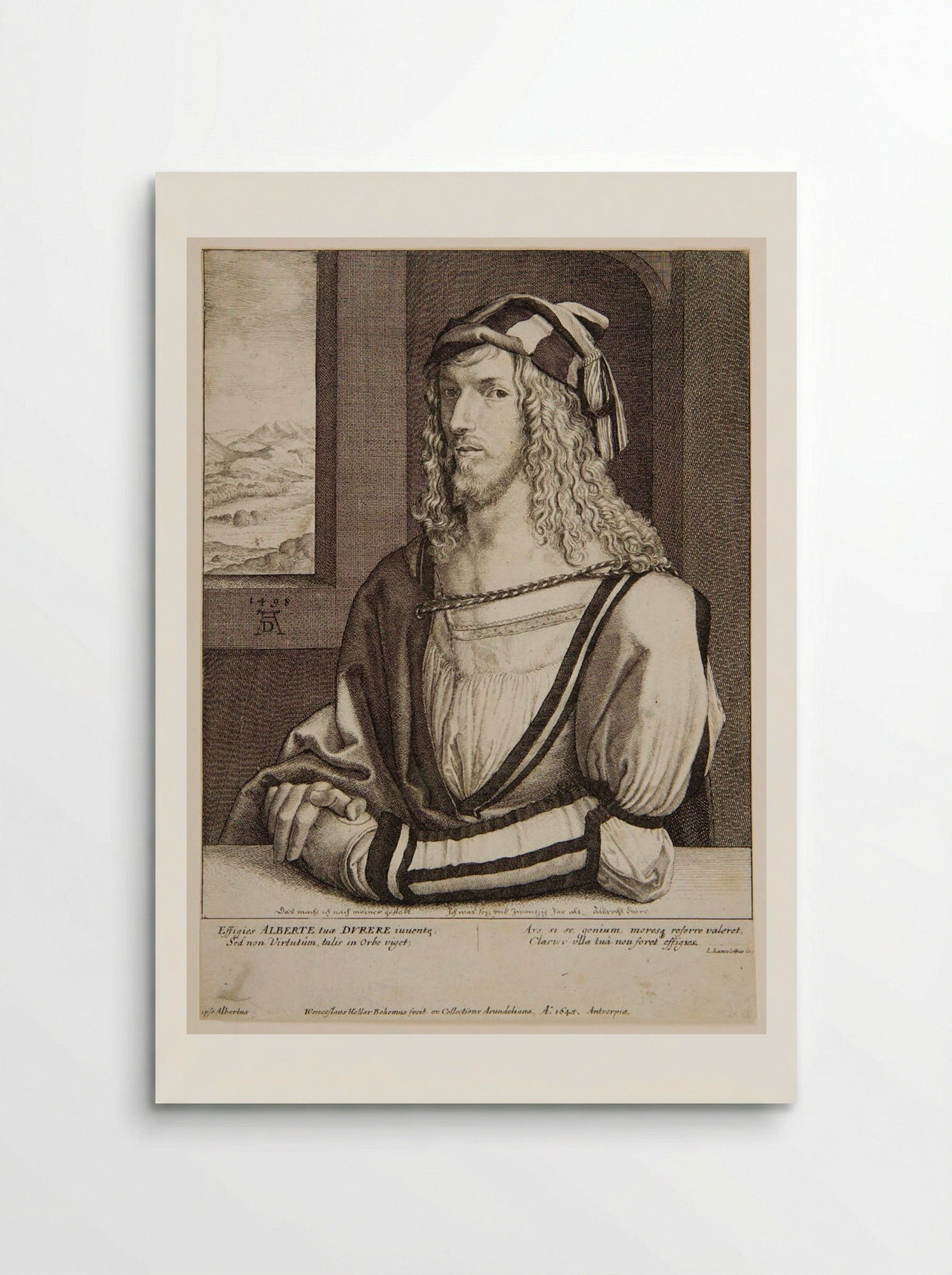 Portrait of Albrecht Dürer - Wenceslaus Hollar - Poster