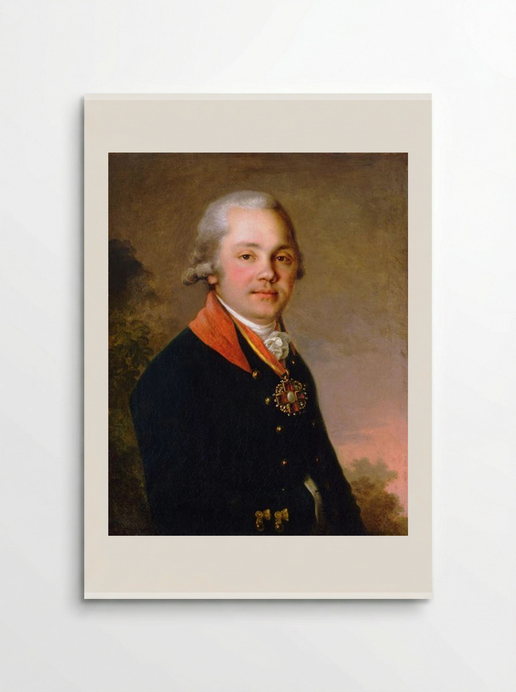 Portrait of Alexander Dmitrievich Arseniev - Vladimir Borovikovsky - Poster