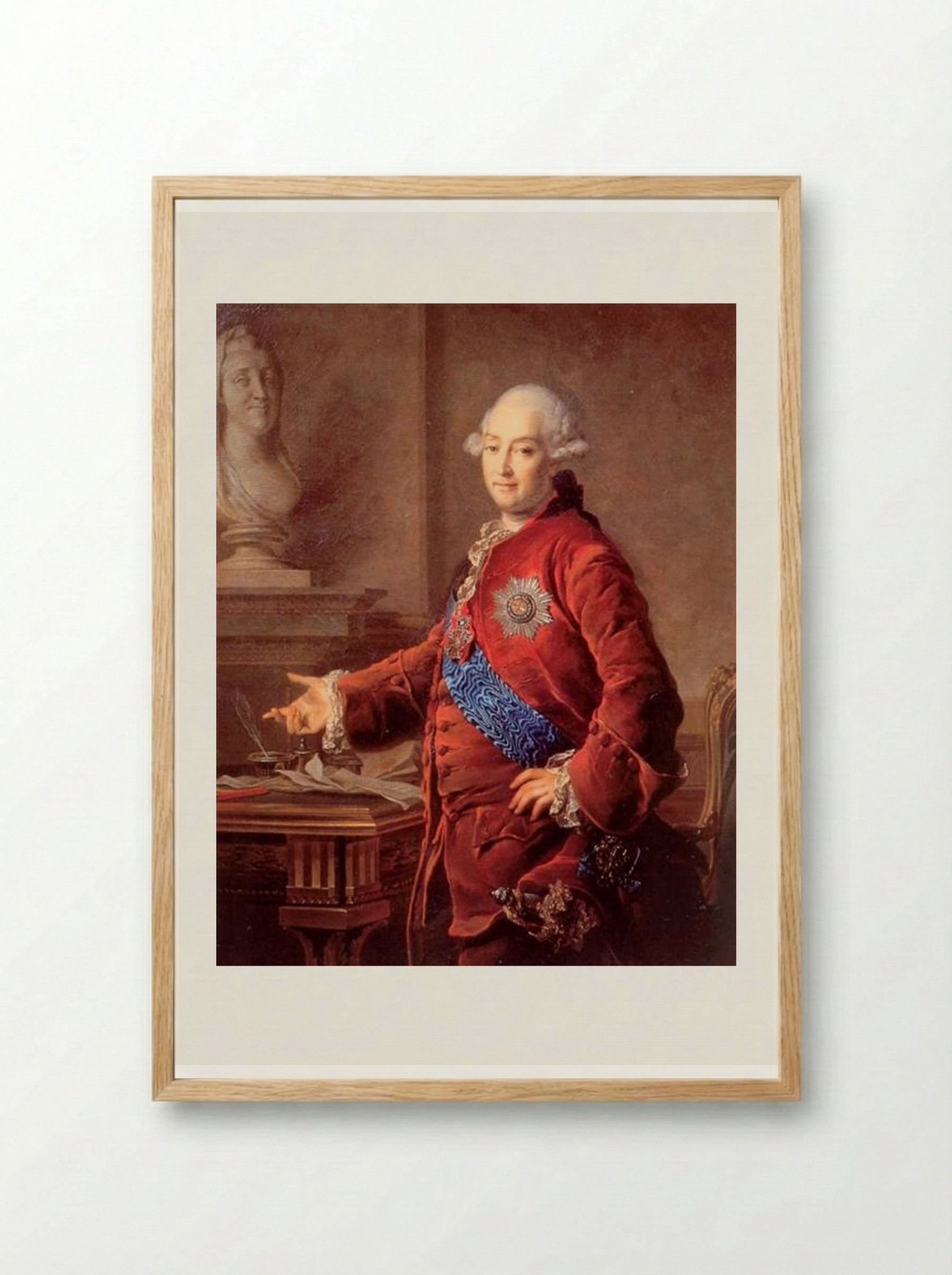 Portrait of Alexander Golytsyn - Dmitry Levitzky - Framed Print Wood