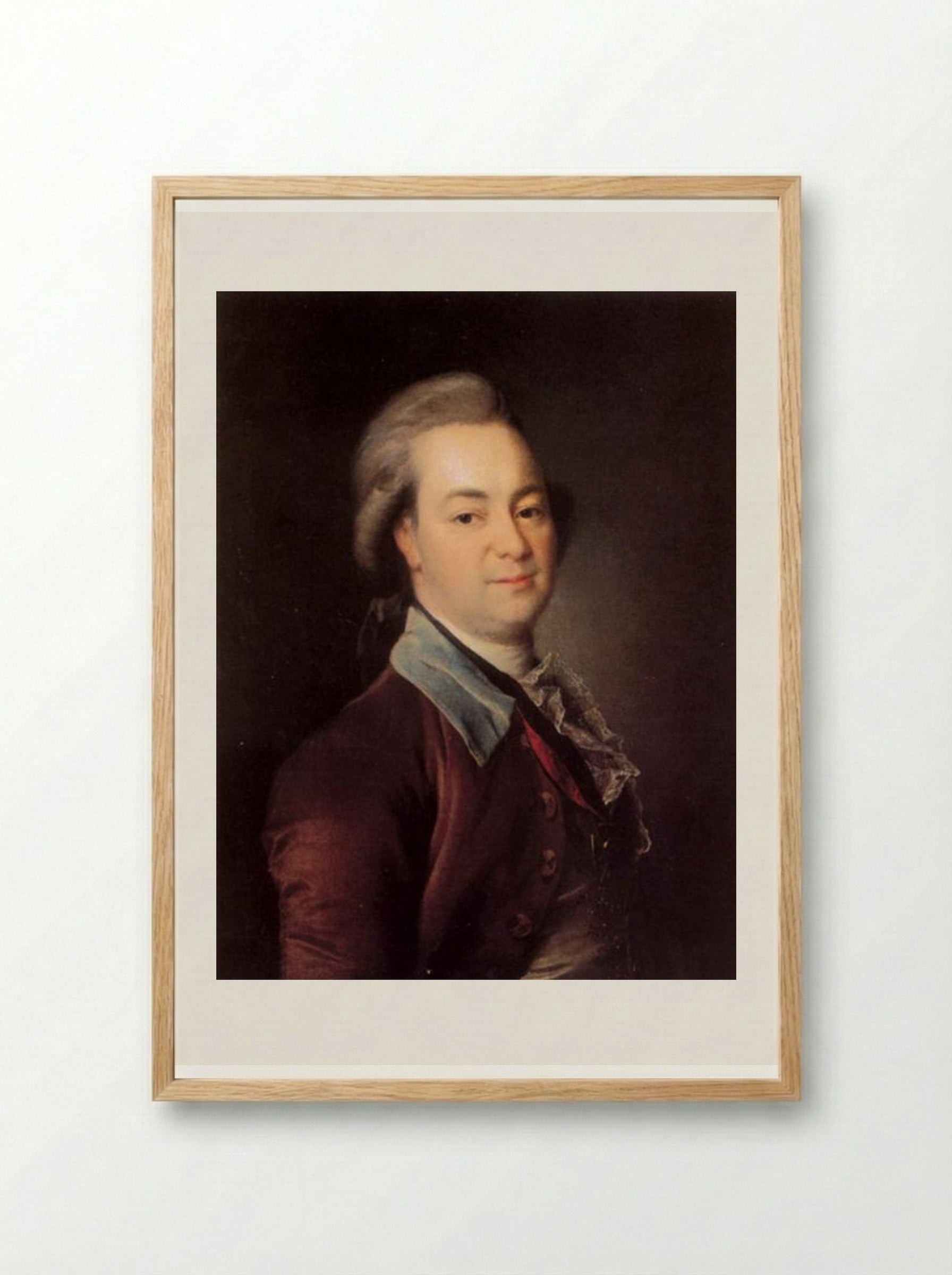 Portrait of Alexander Khrapovitsky - Dmitry Levitzky - Framed Print Wood
