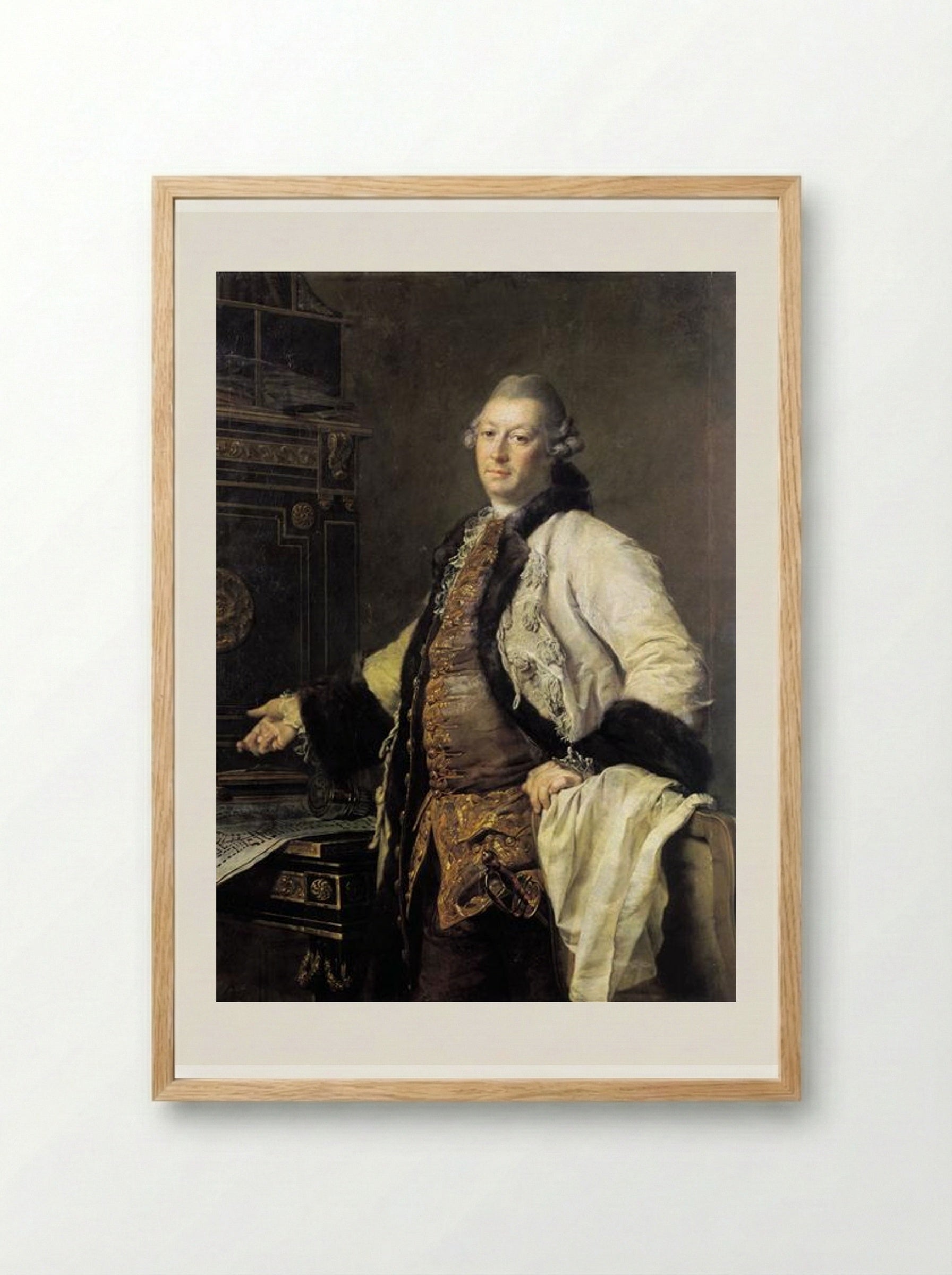 Portrait of Alexander Kokorinov - Dmitry Levitzky - Framed Print Wood
