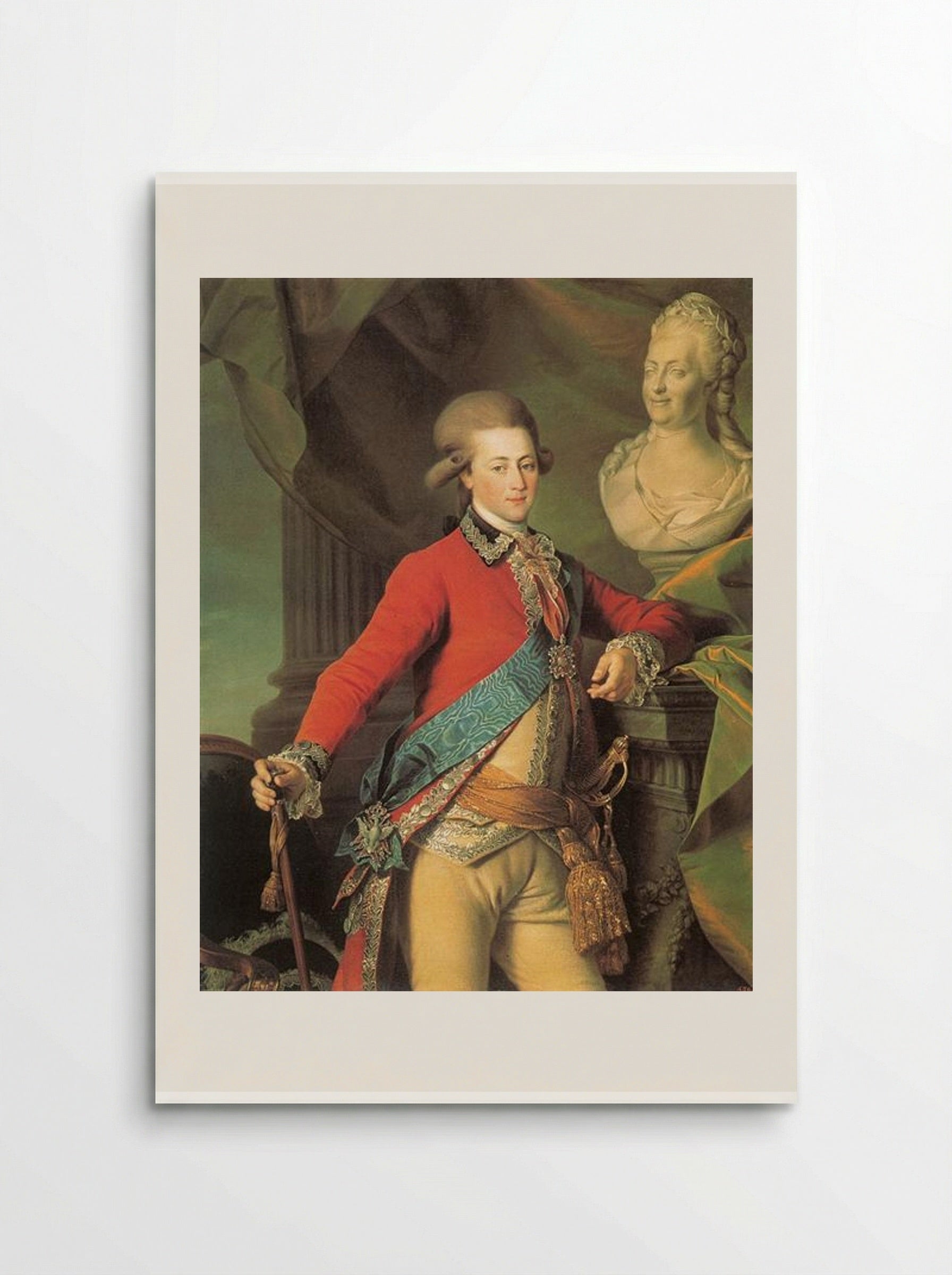 Portrait of Alexander Lanskoy, Aide-de-camp to the Empress - Dmitry Levitzky - Poster