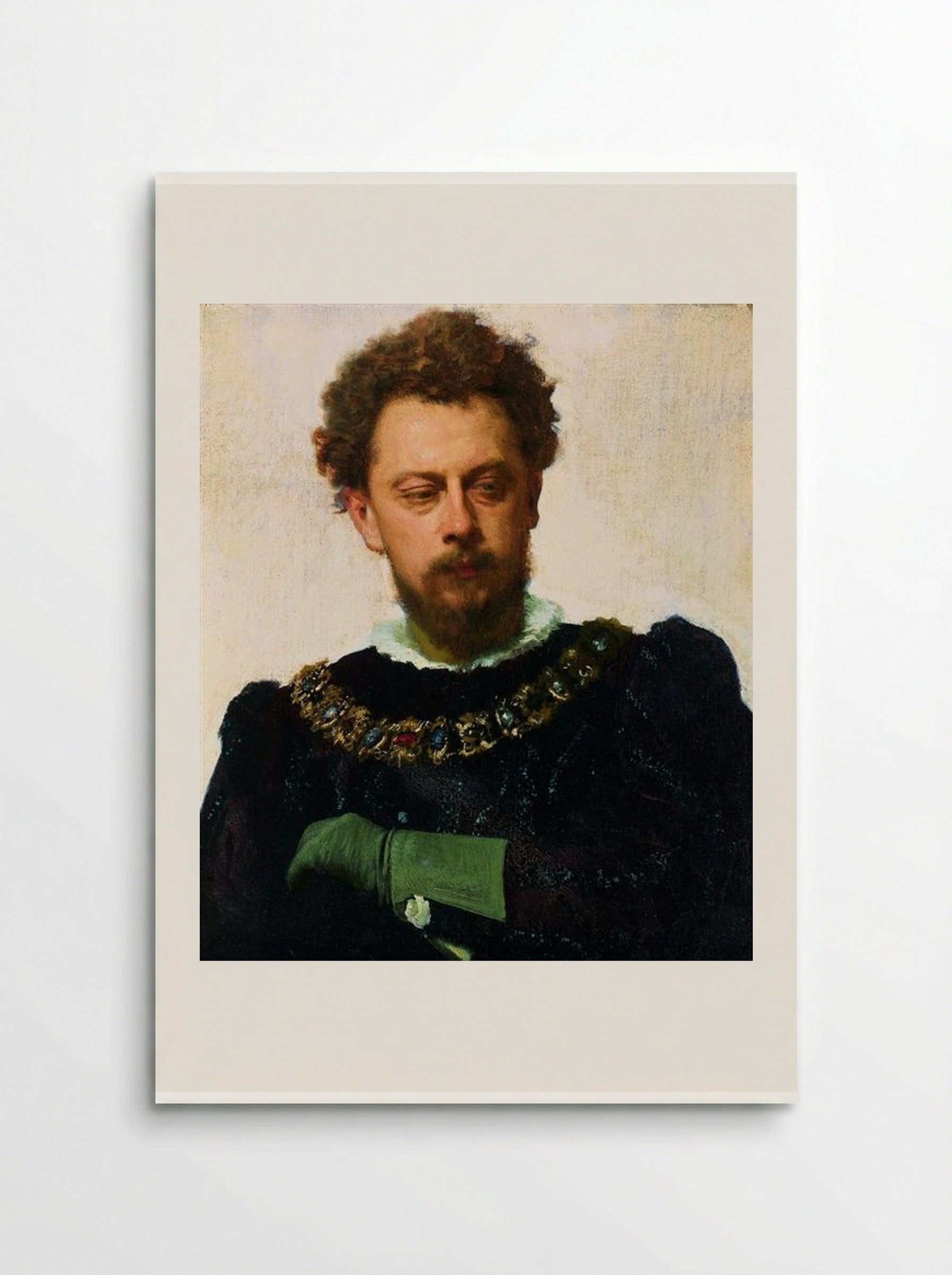 Portrait of Alexander Lensky as Petruchio - Ivan Kramskoy - Poster