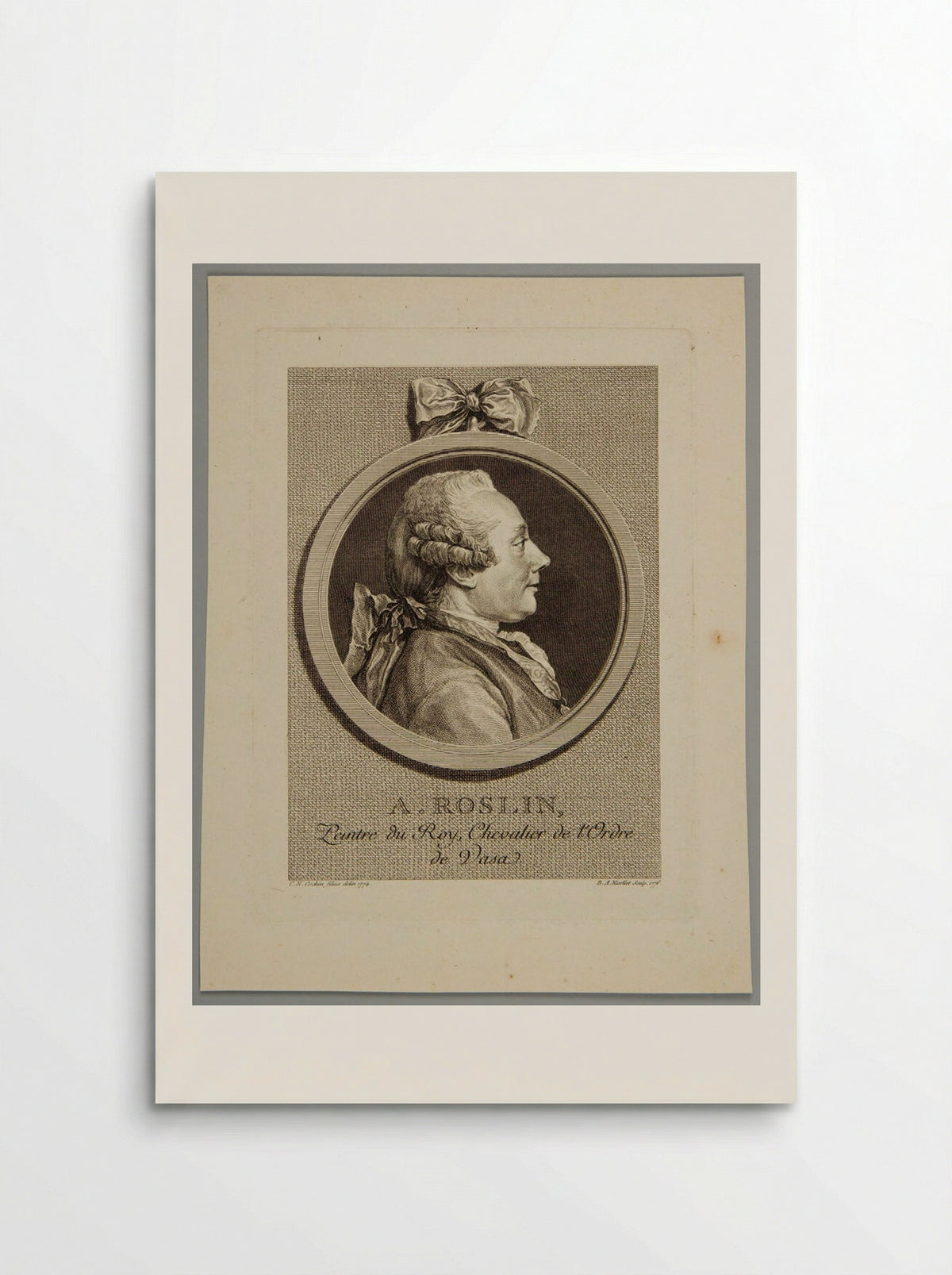 Portrait of Alexander Roslin - Bernard Antoine Nicollet - Poster
