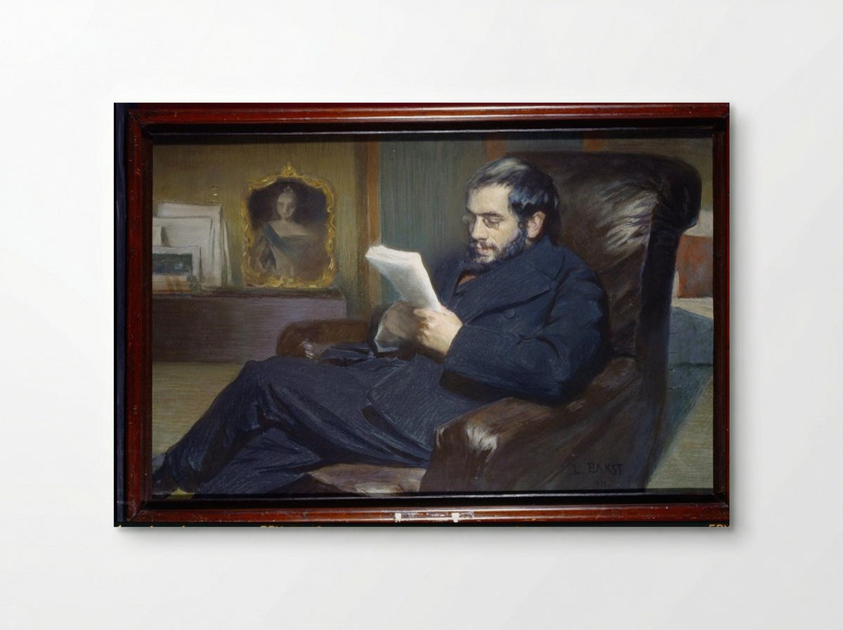 Portrait of Alexandre Benois - Leon Bakst - Poster