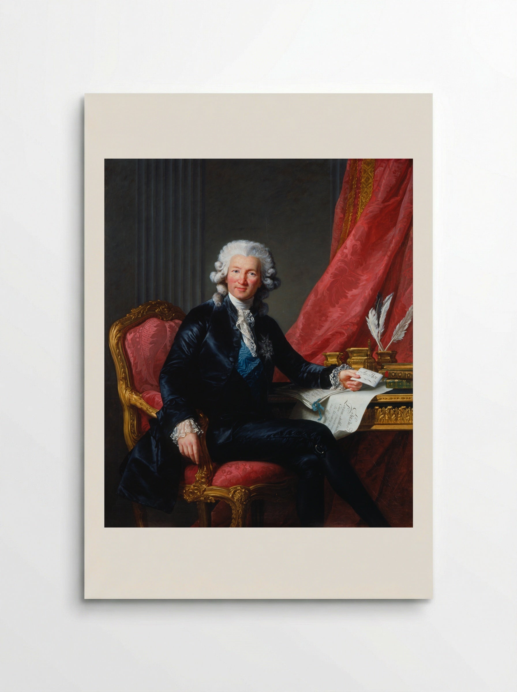 Portrait of Alexandre Charles Emmanuel de Crussol-Florensac - Elisabeth Louise Vigée Le Brun - Poster