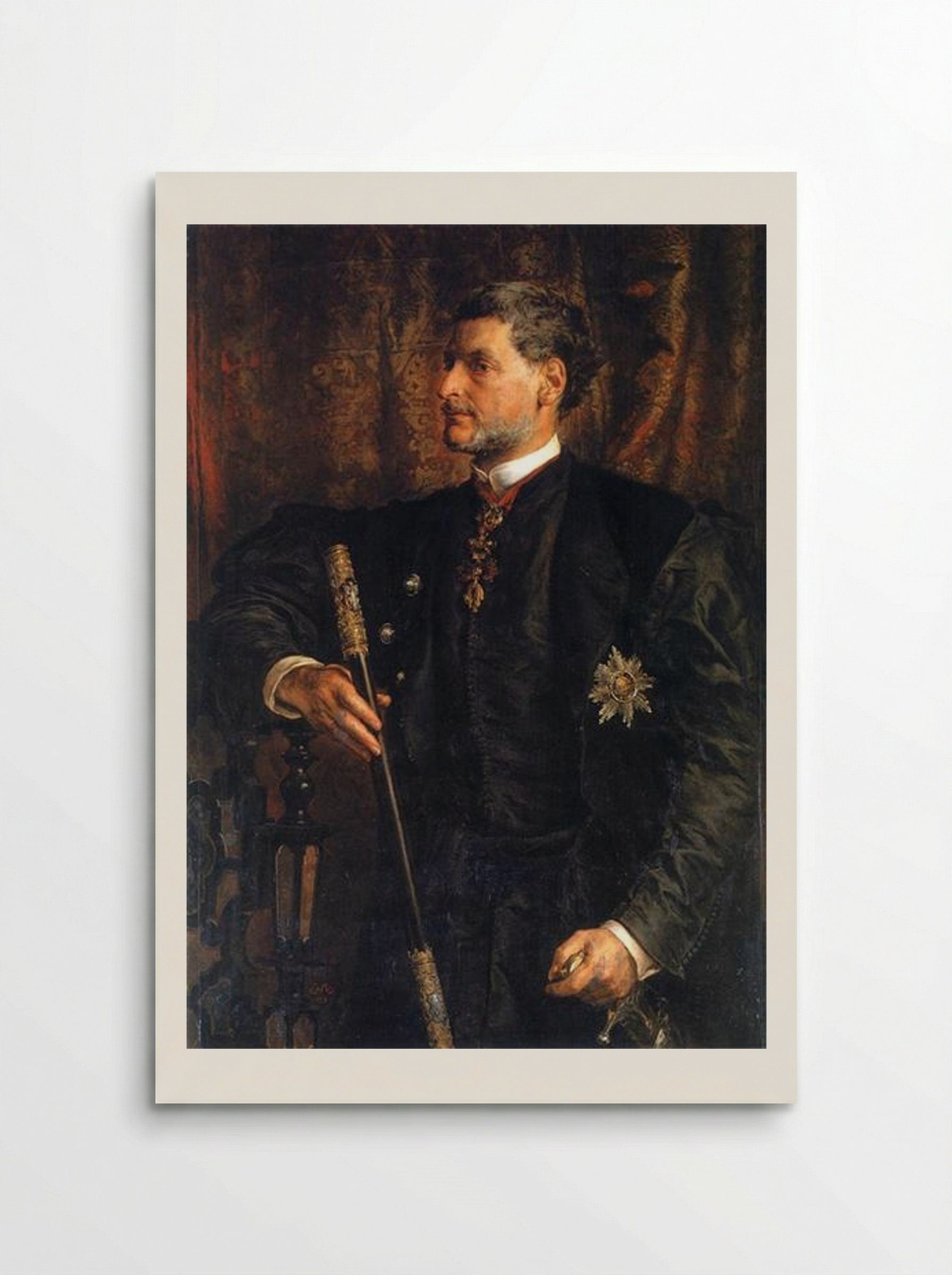 Portrait of Alfred Potocki - Jan Matejko - Poster
