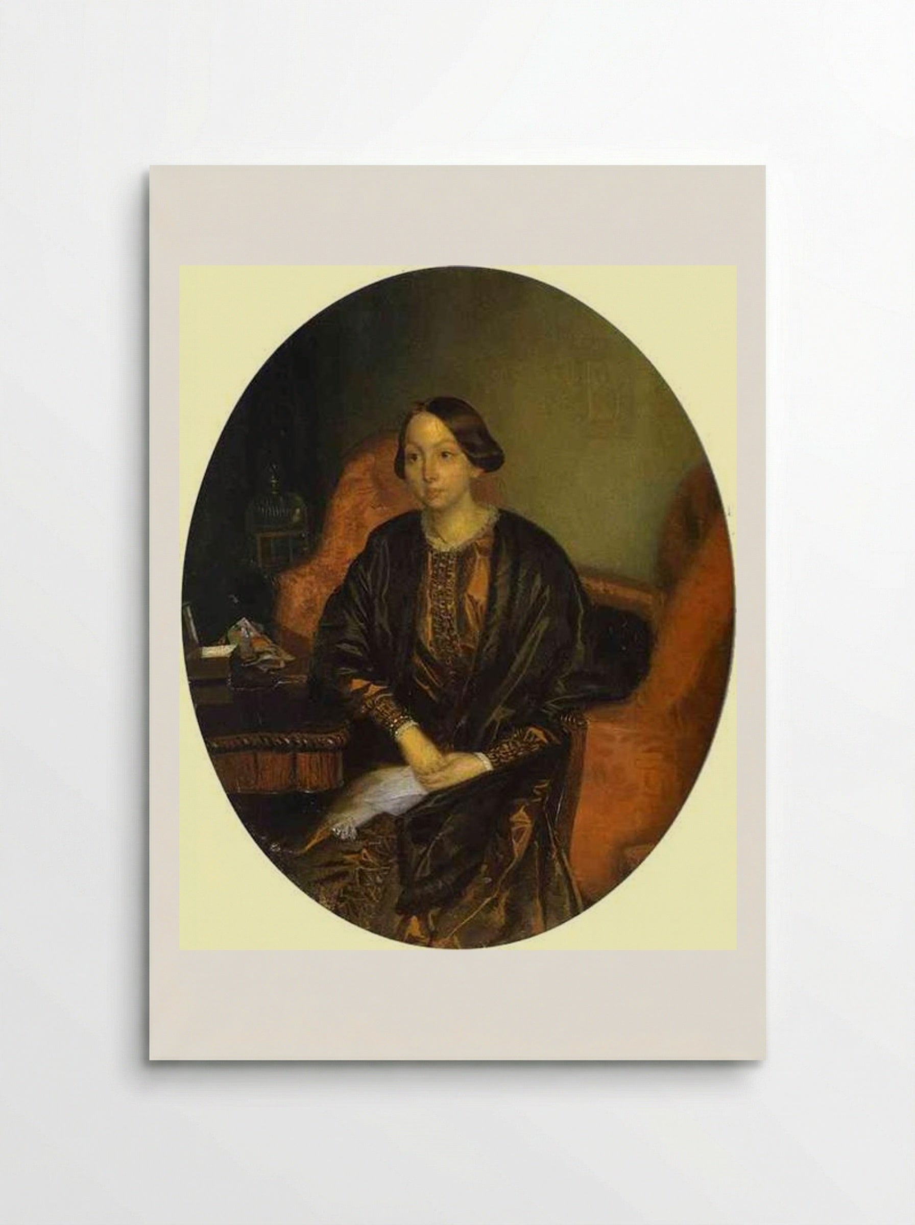 Portrait of Amalia Legrand - Pavel Fedotov - Poster