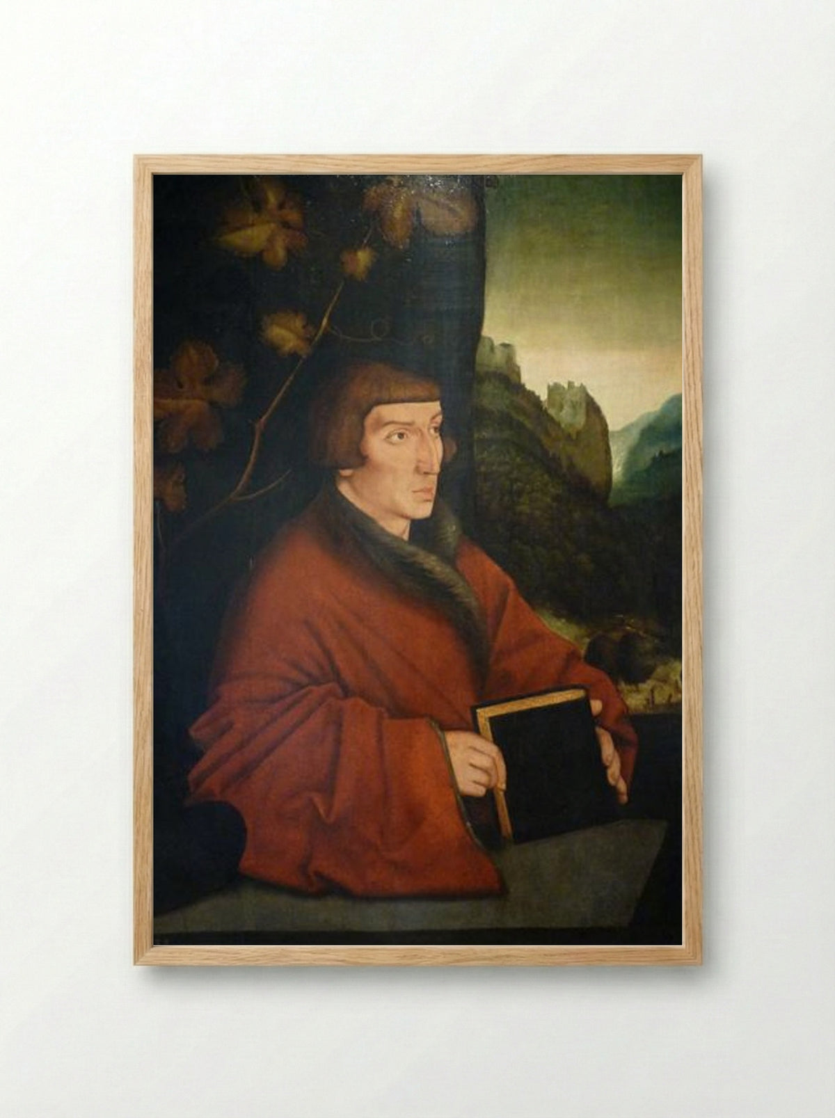 Portrait of Ambroise Volmar Keller - Hans Baldung - Framed Print Wood