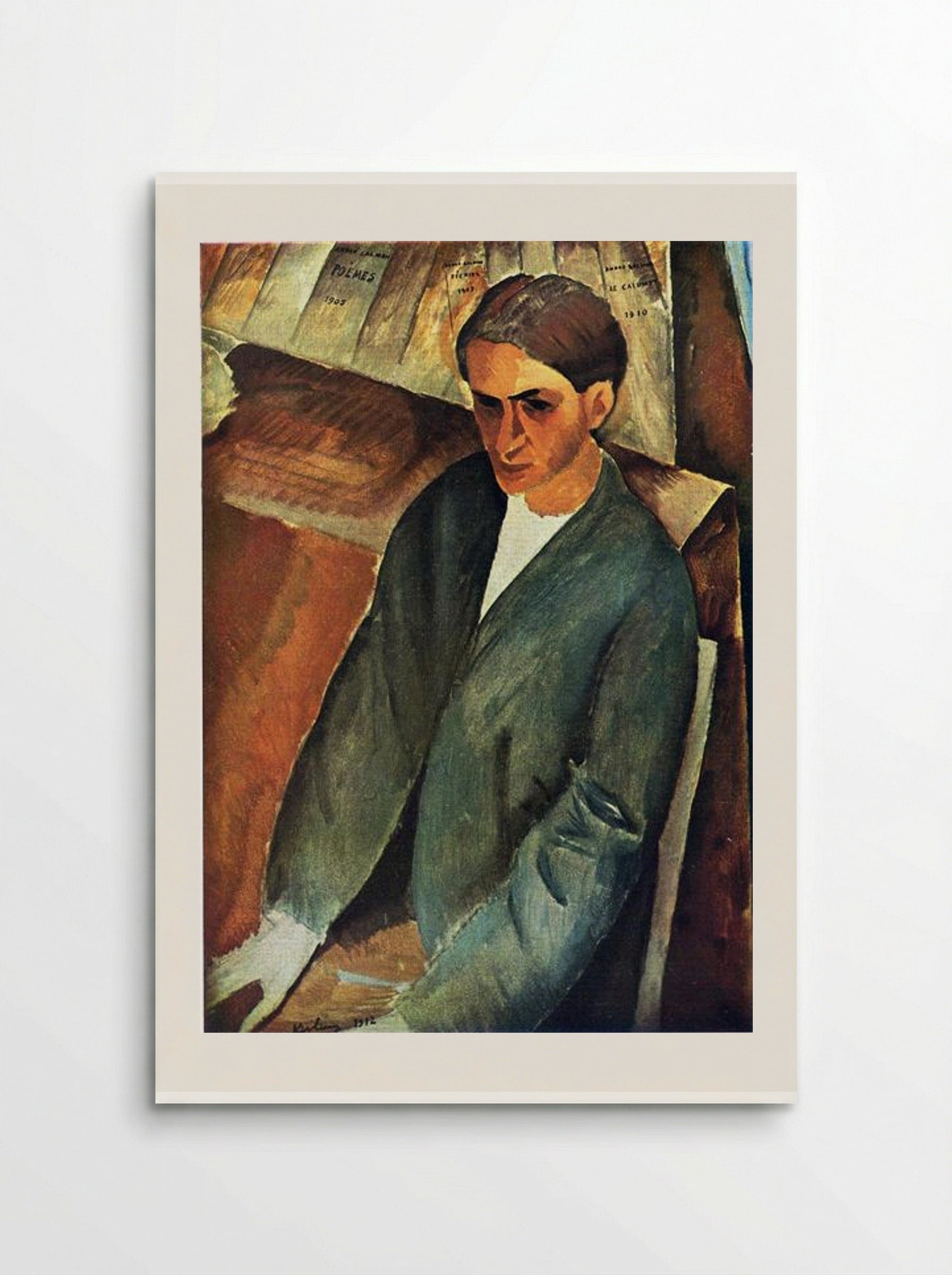 Portrait of André Salmon - Moïse Kisling - Poster