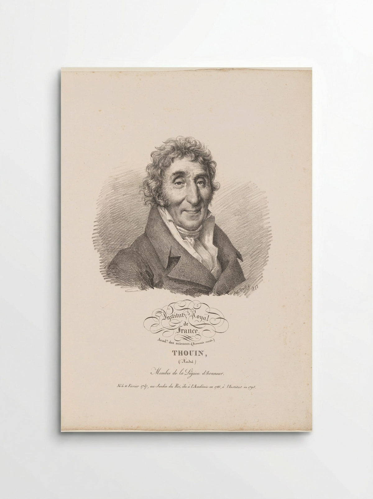 Portrait of André Thouin - Antoine François Piéri-Bénard - Poster