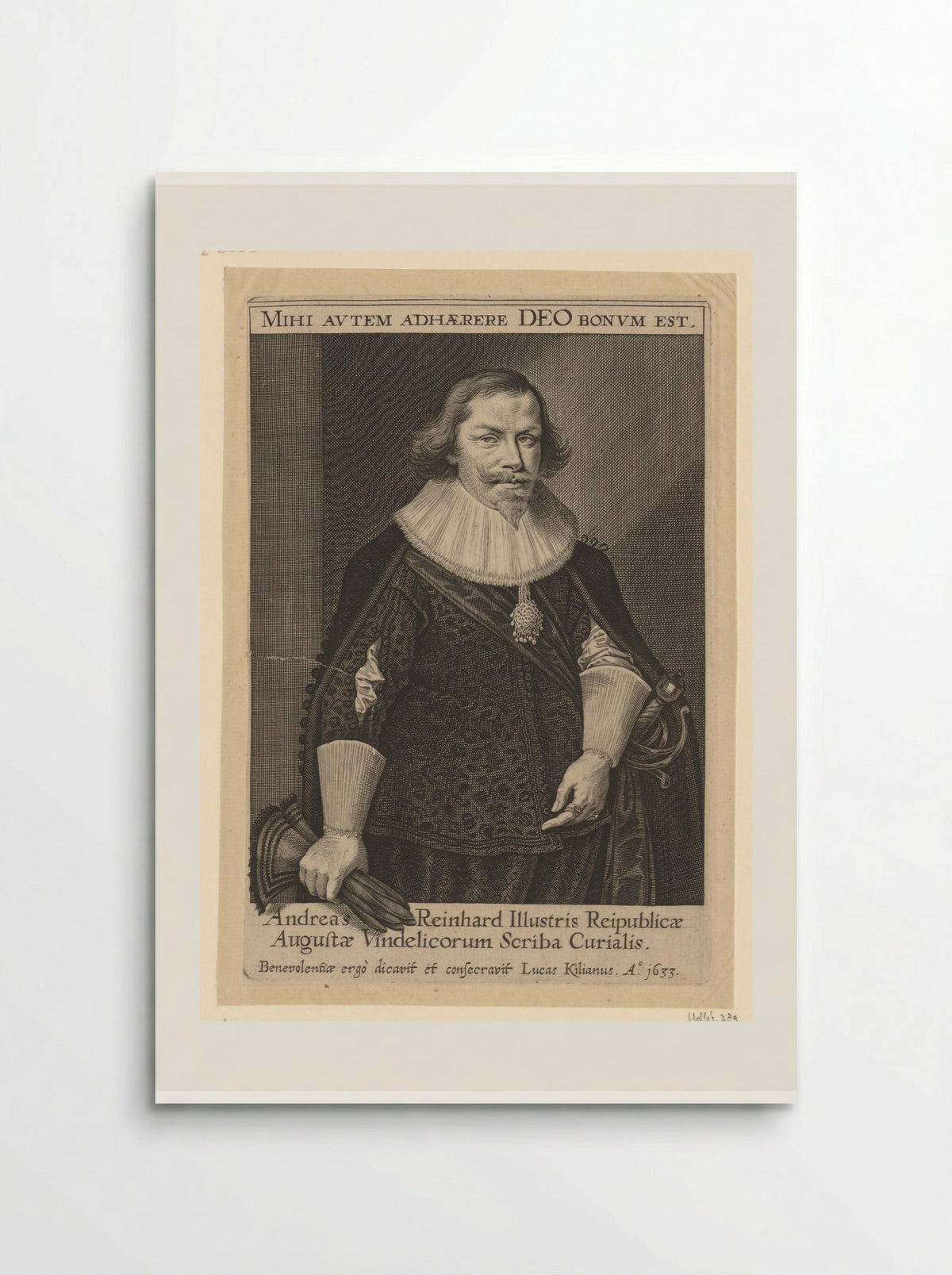 Portrait of Andreas Reinhard - Lucas Kilian - Poster