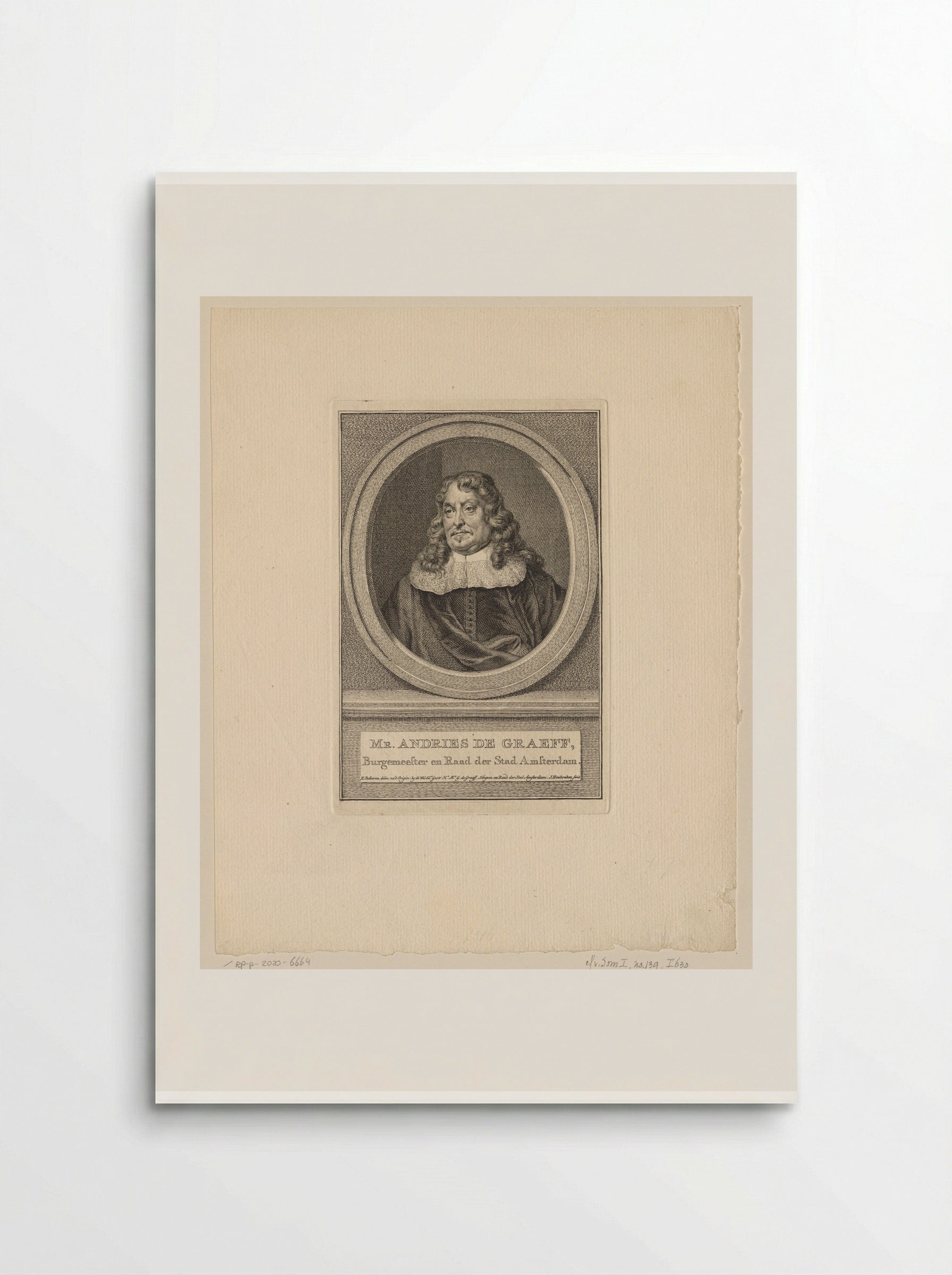 Portrait of Andries de Graeff - Fine Art Print - Poster