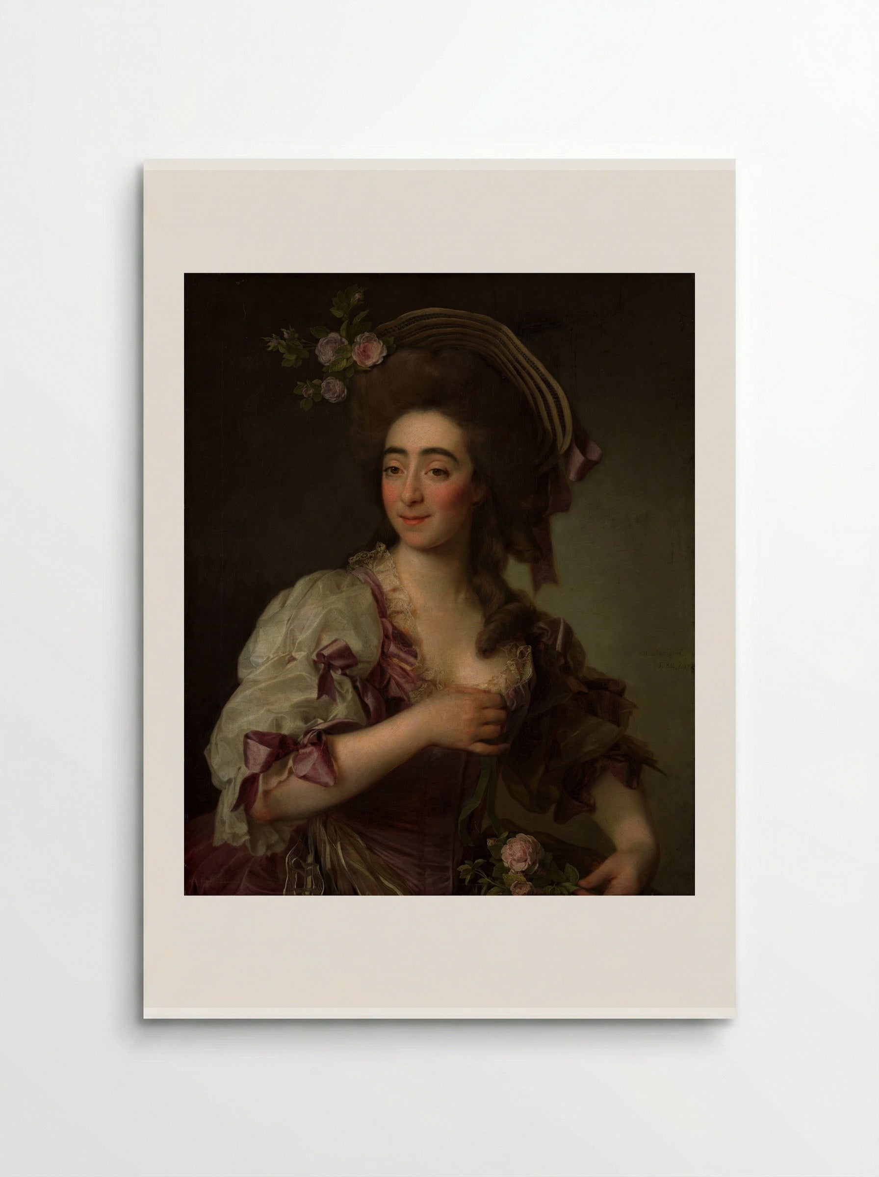 Portrait of Anna Davia (D'Avia) Bernucci - Dmitry Levitzky - Poster