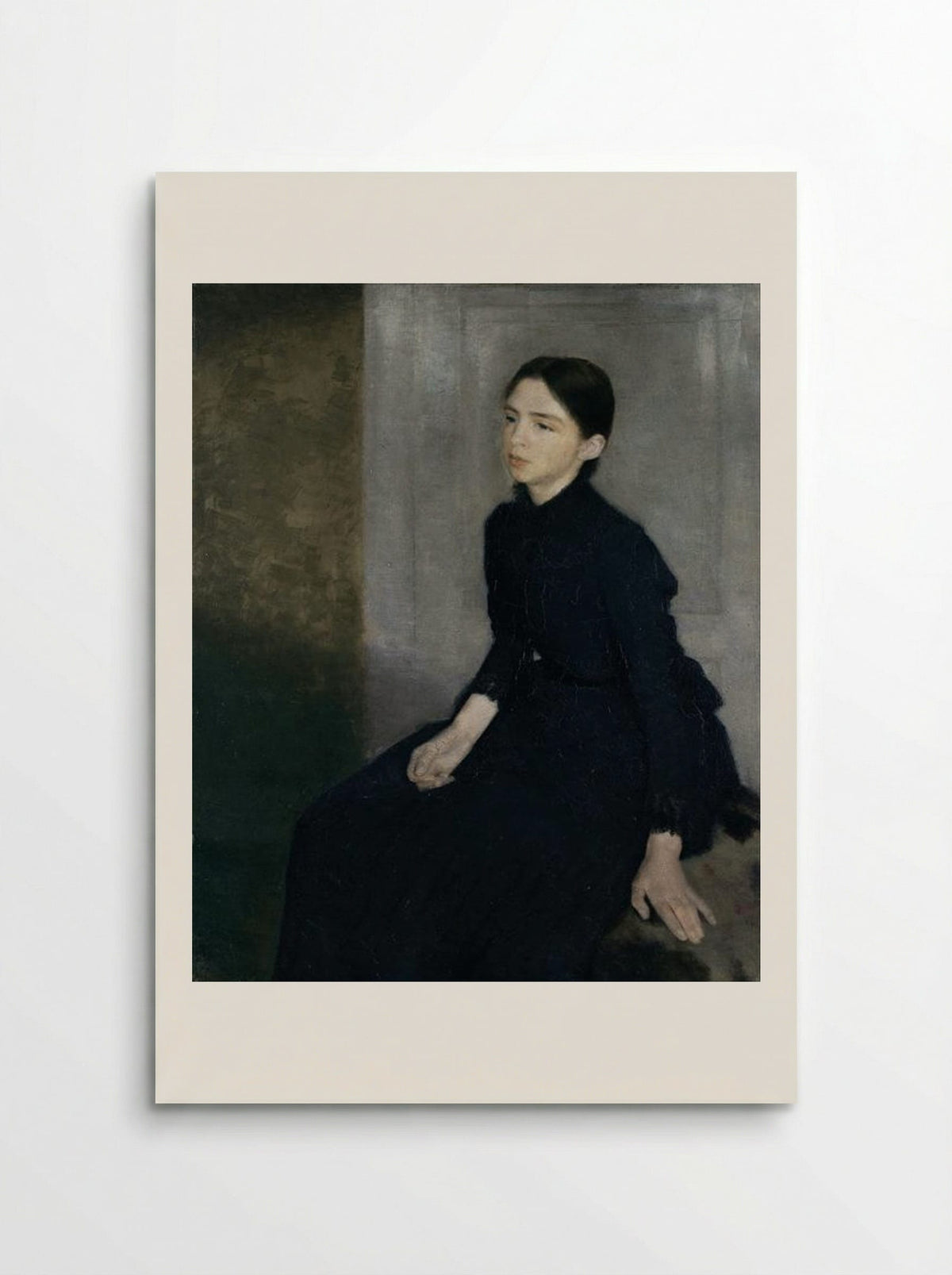 Portrait of Anna Hammershøi - Vilhelm Hammershøi - Poster