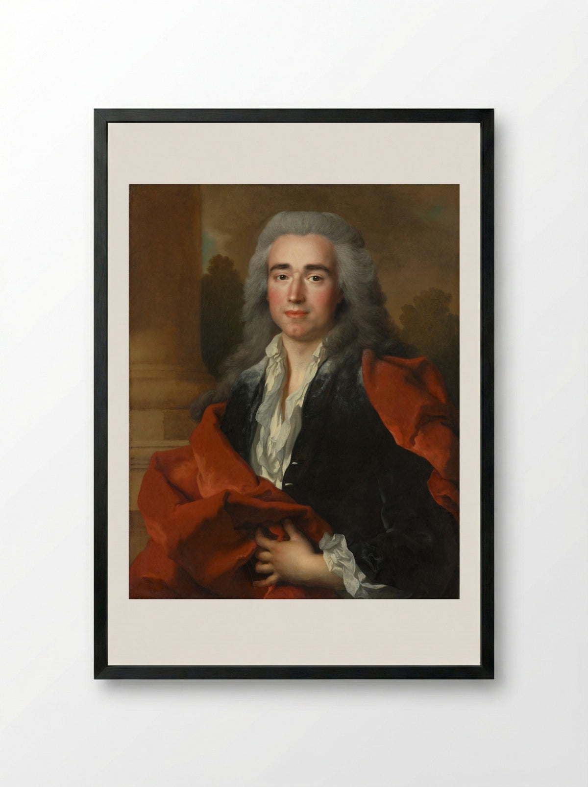 Portrait of Anne Louis Goislard de Montsabert - Nicolas de Largillière - Framed Print Black