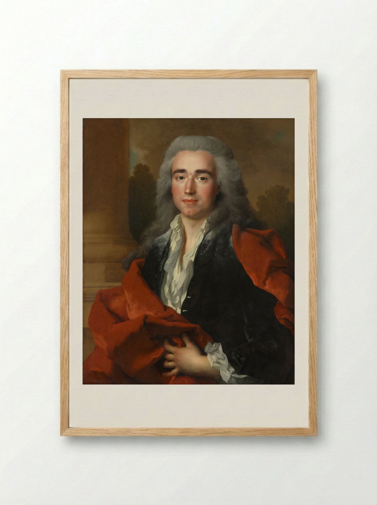 Portrait of Anne Louis Goislard de Montsabert - Nicolas de Largillière - Framed Print Wood
