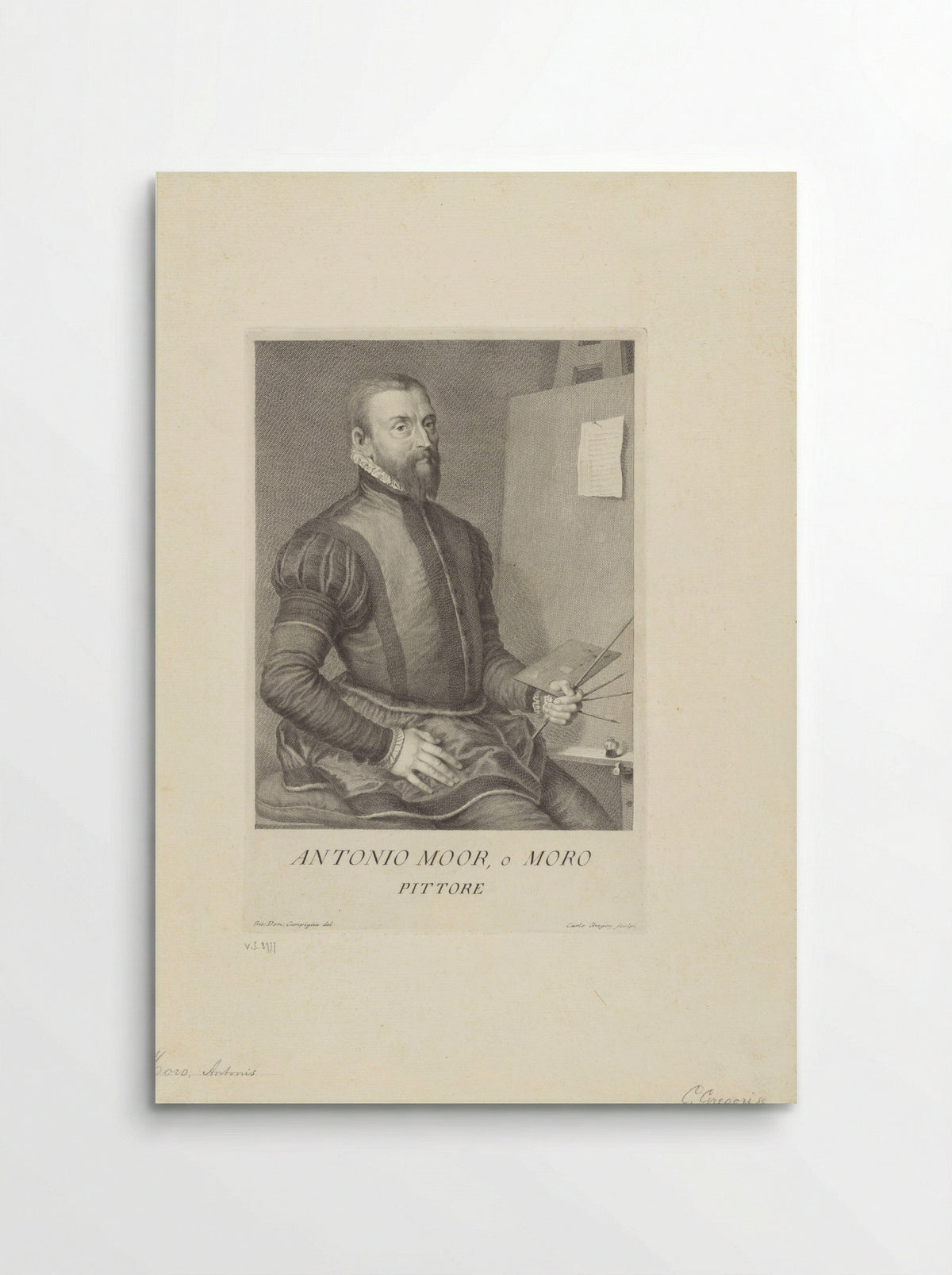Portrait of Anthonis Mor - Anthonis Mor - Poster