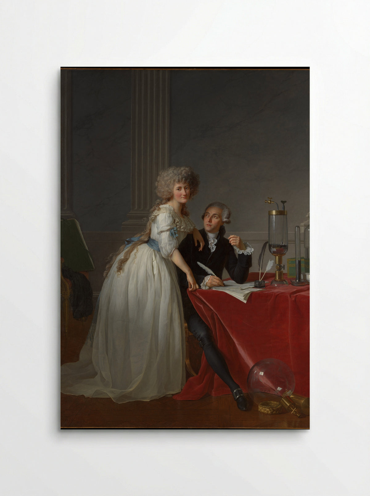 Portrait of Antoine-Laurent Lavoisier and his Wife - Jacques-Louis David - Poster