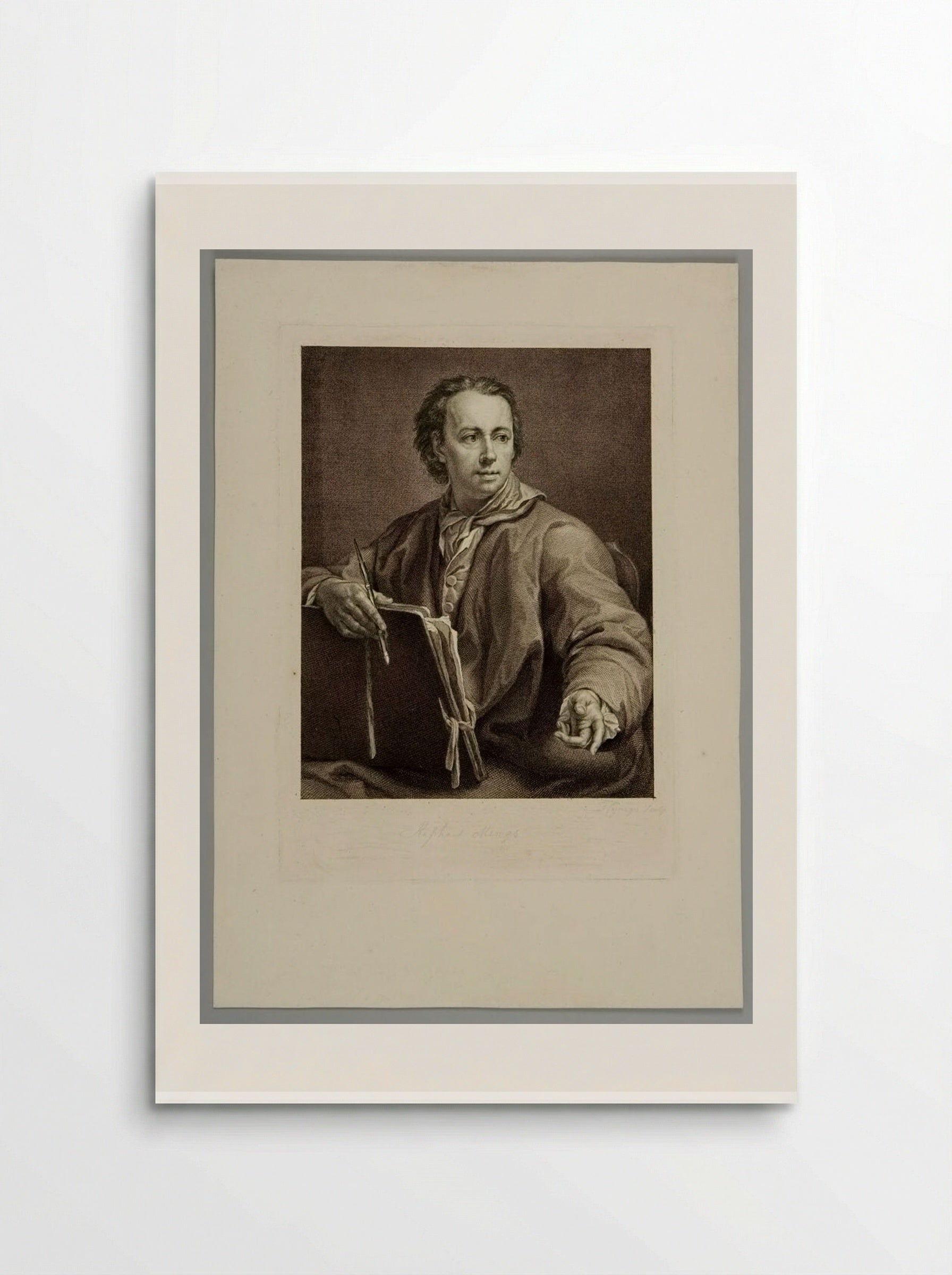 Portrait of Anton Raphael Mengs - Domenico Cunego - Poster