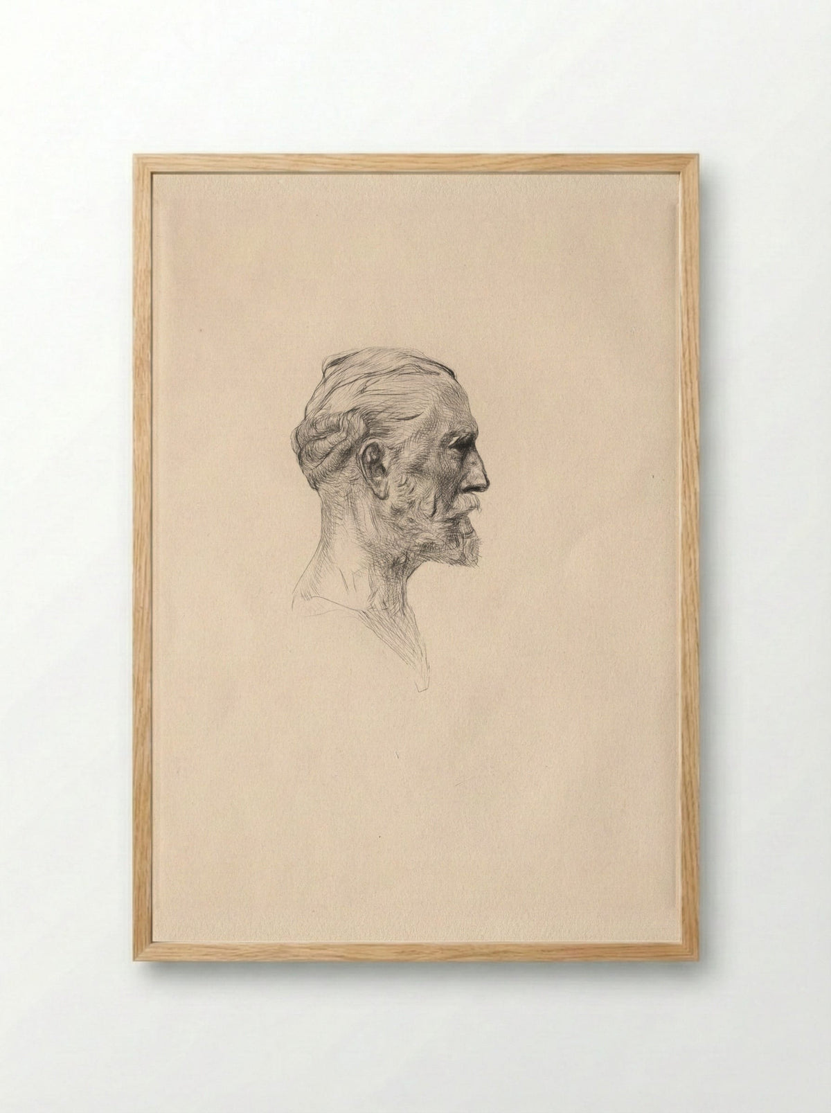 Portrait of Antonin Proust - Auguste Rodin - Framed Print Wood