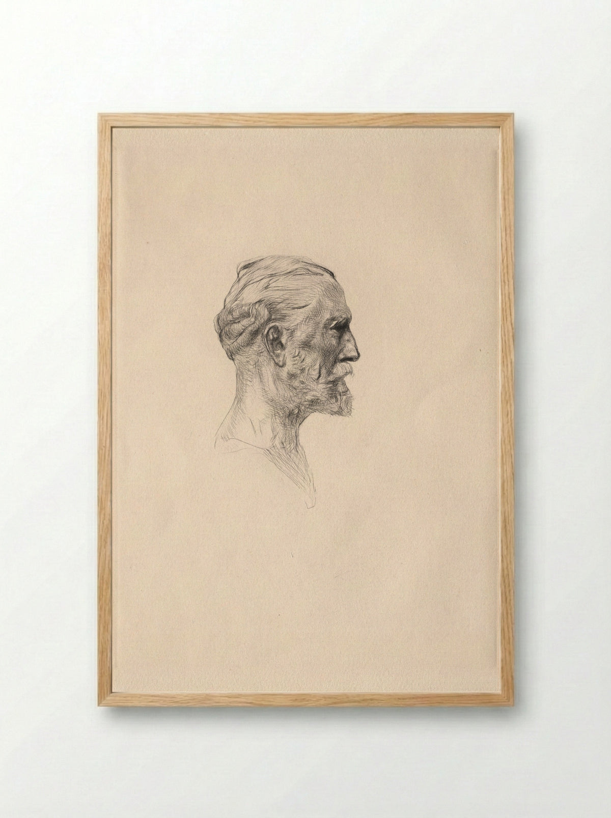 Portrait of Antonin Proust - Auguste Rodin - Framed Print Wood