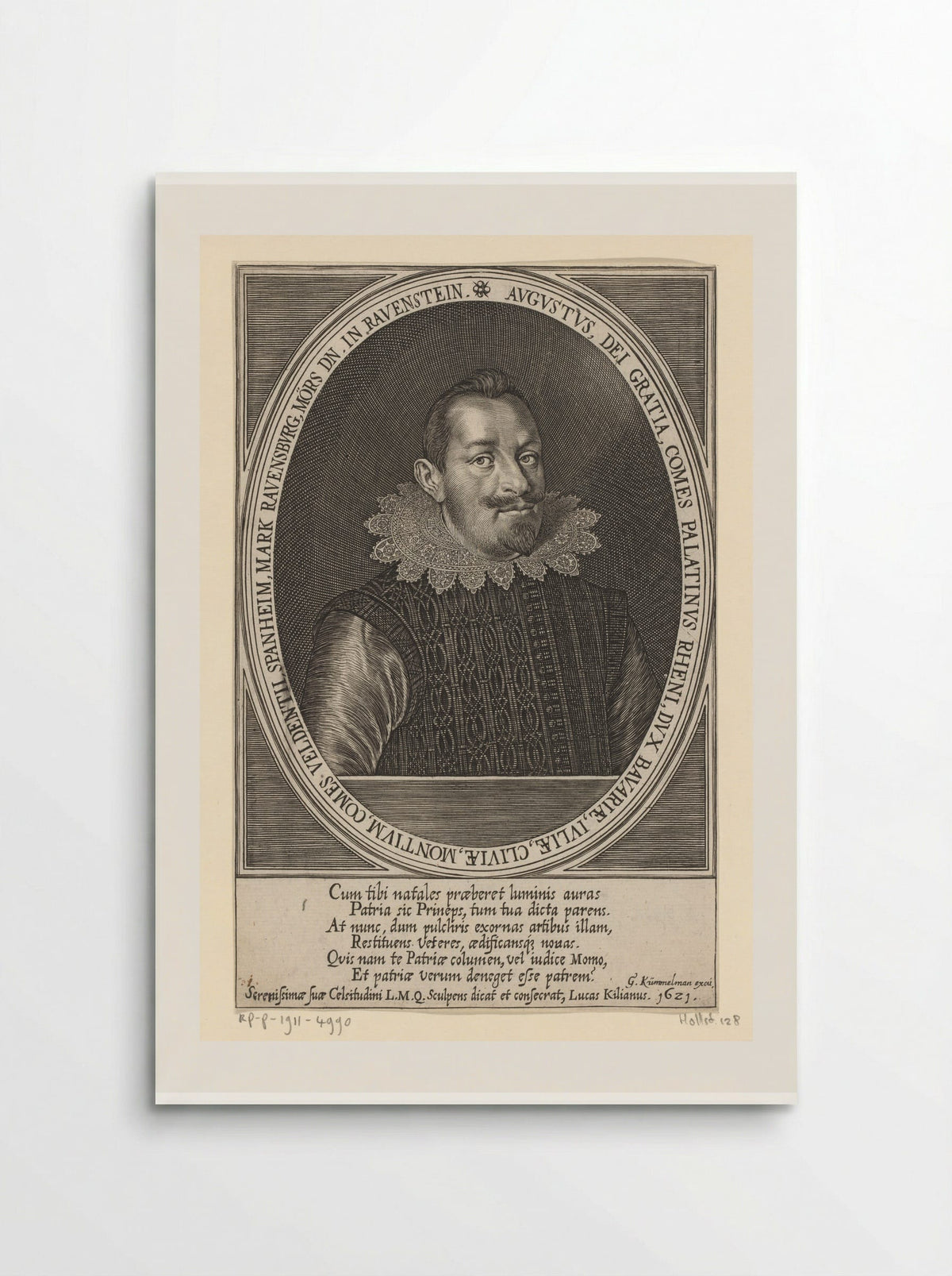 Portrait of August, Count Palatine of Sulzbach - Lucas Kilian - Poster