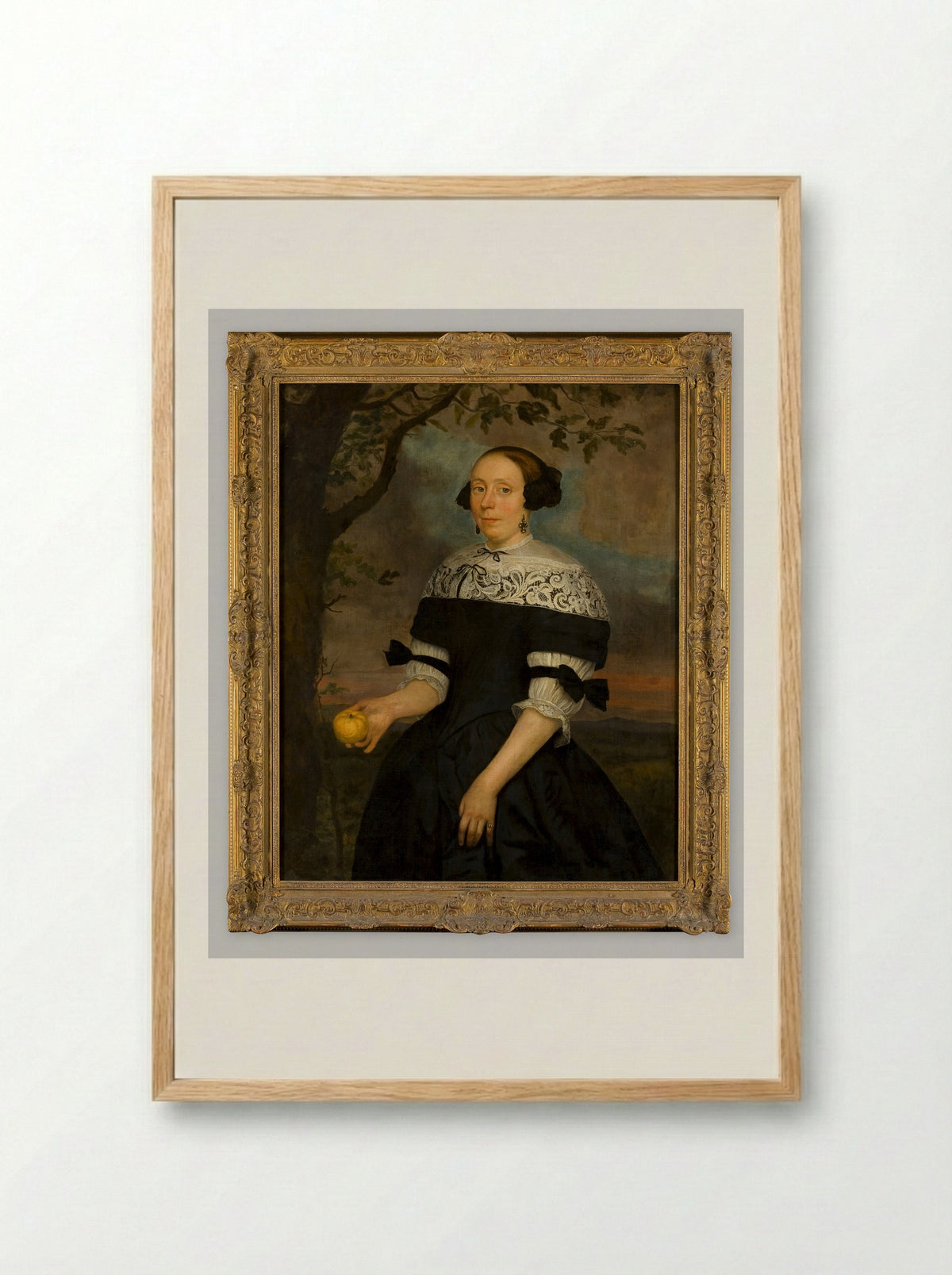 Portrait of Barend Hakvoort - Hendrick ten Oever - Framed Print Wood