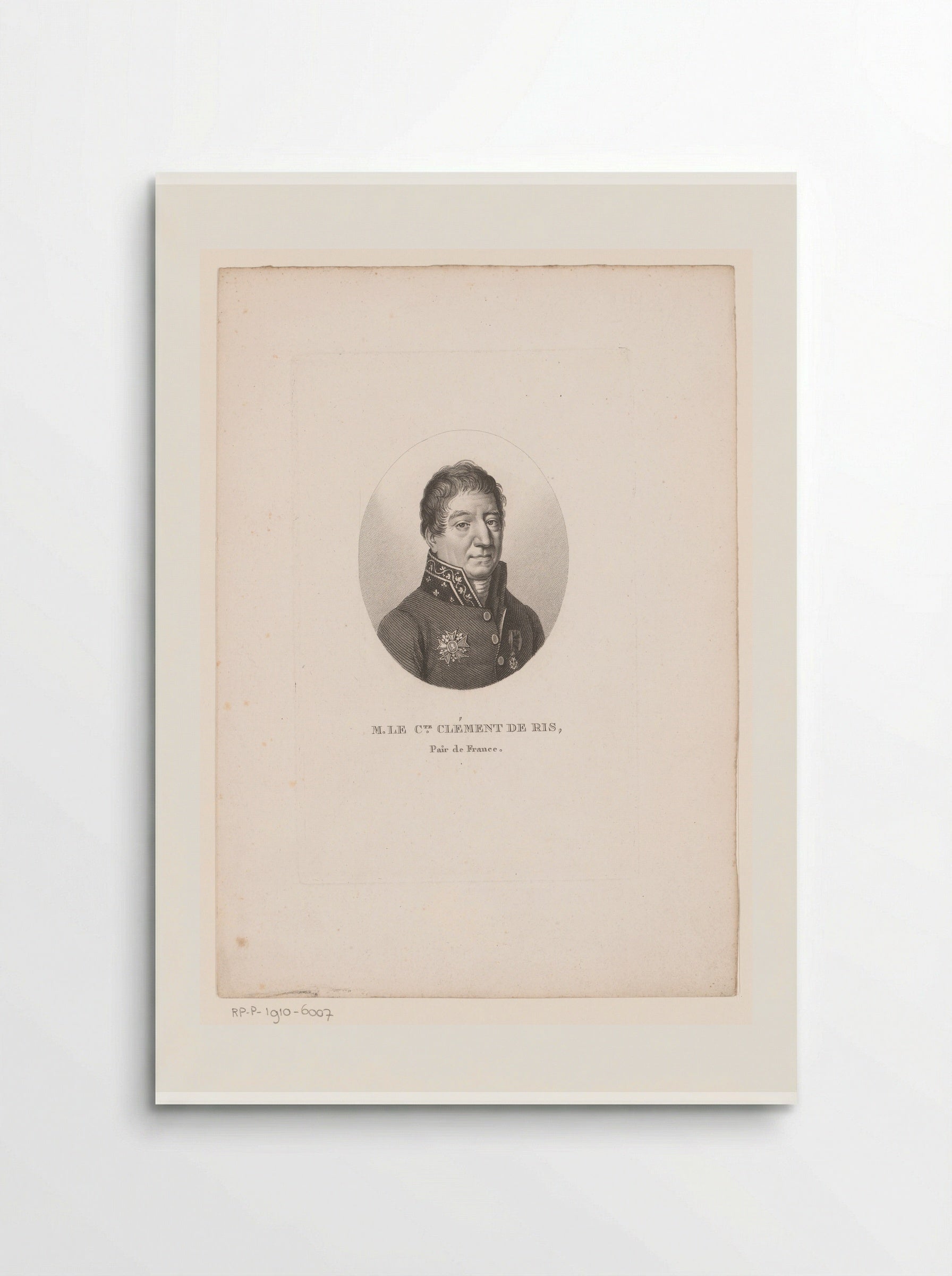 Portrait of Baron Clément de Ris - Ambroise Tardieu - Poster