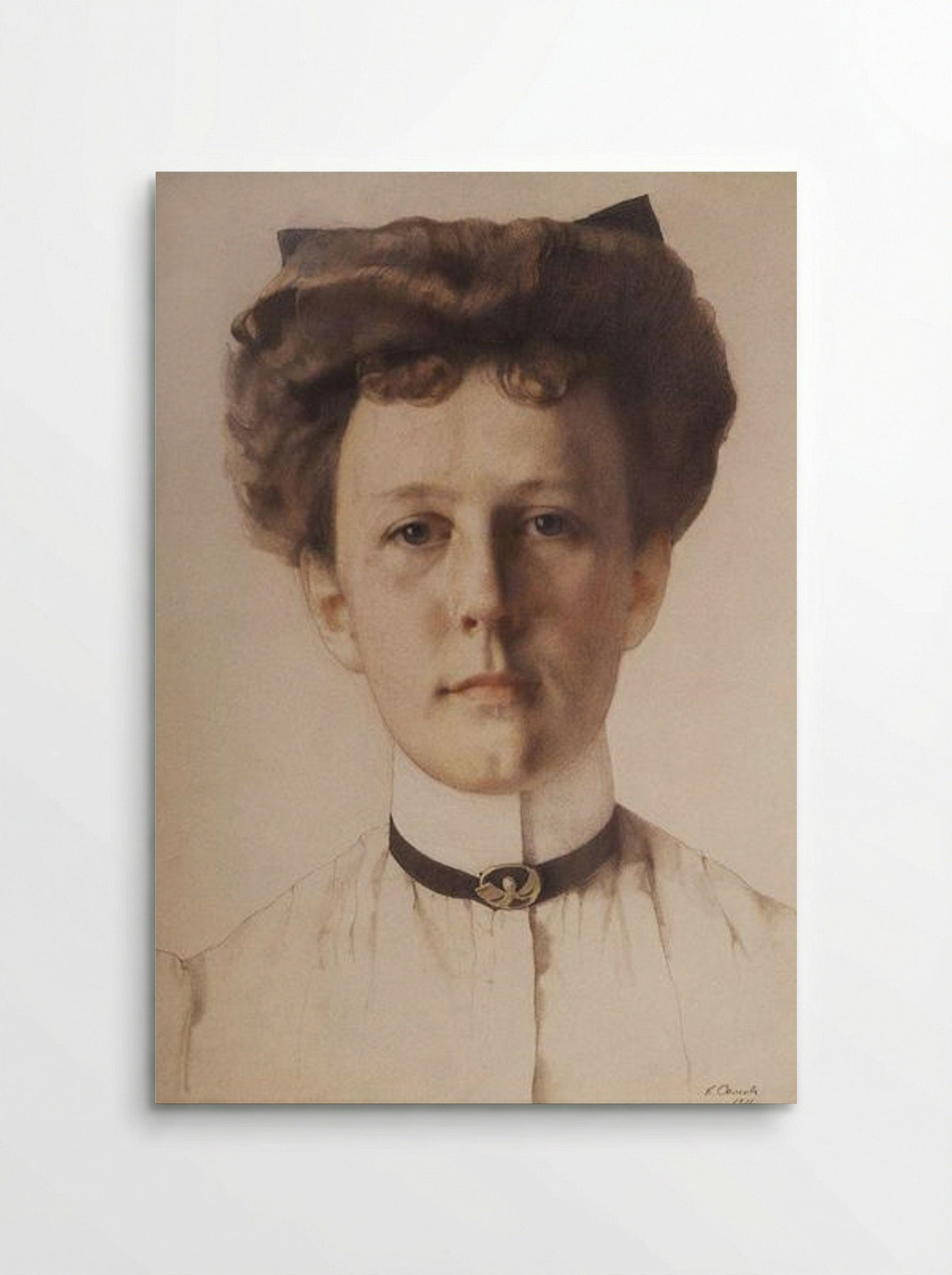Portrait of Baroness Alexandra Nolde - Konstantin Somov - Poster