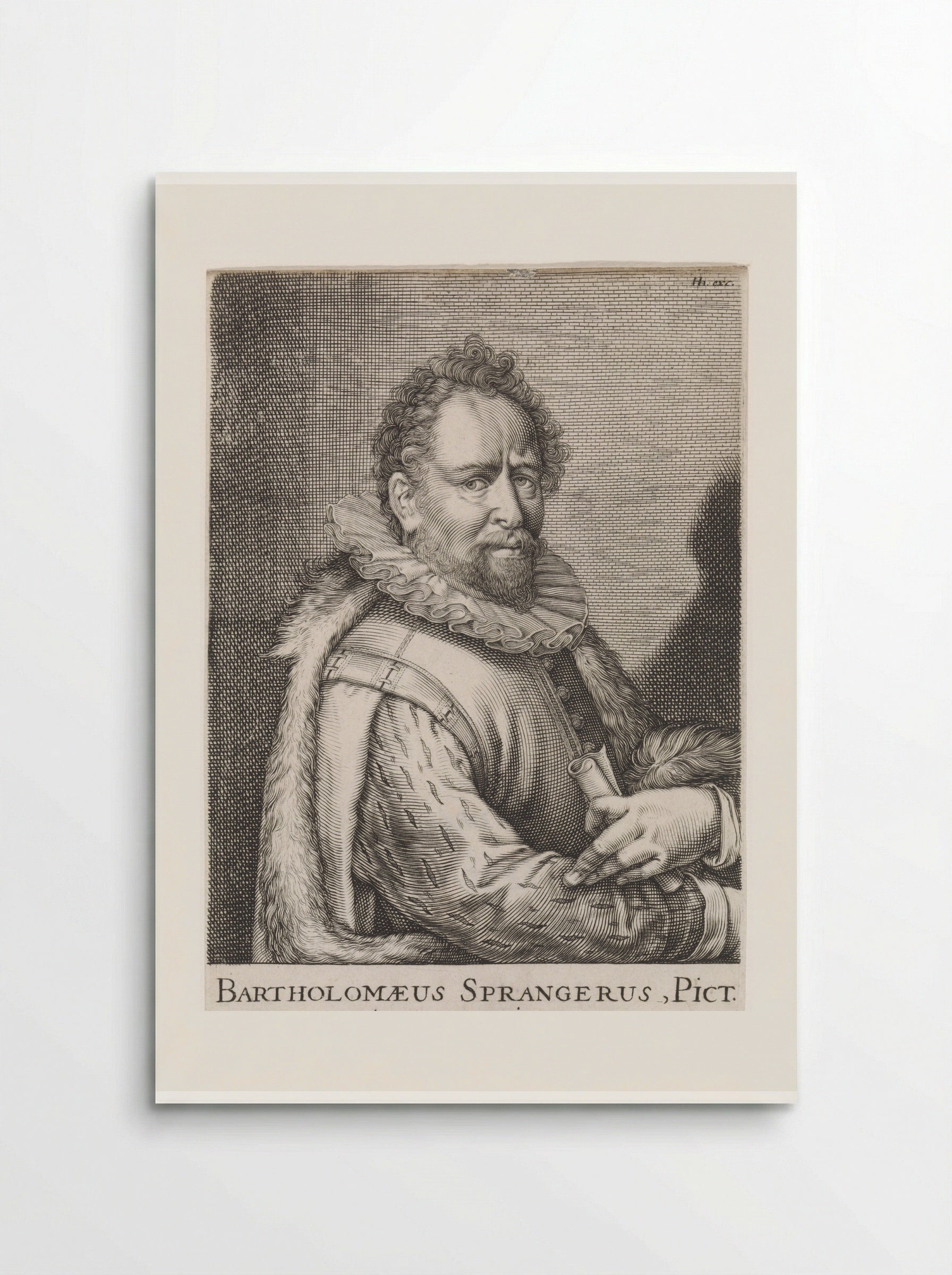 Portrait of Bartholomeus Spranger - Hendrick Hondius (I) - Poster