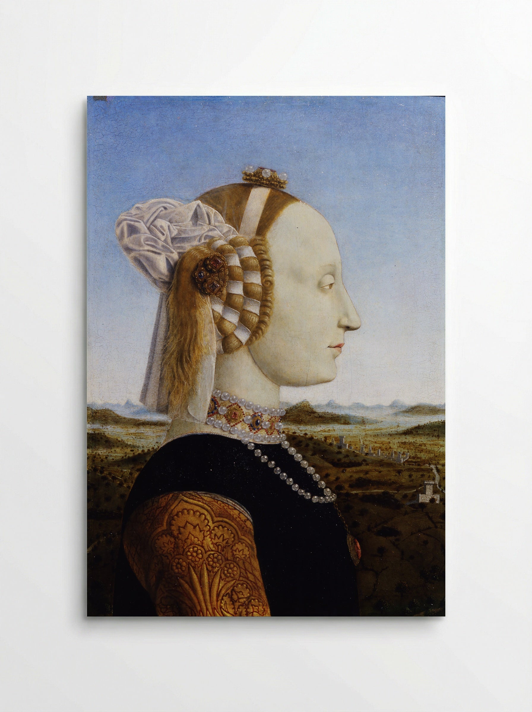 Portrait of Battista Sforza - Piero della Francesca - Poster