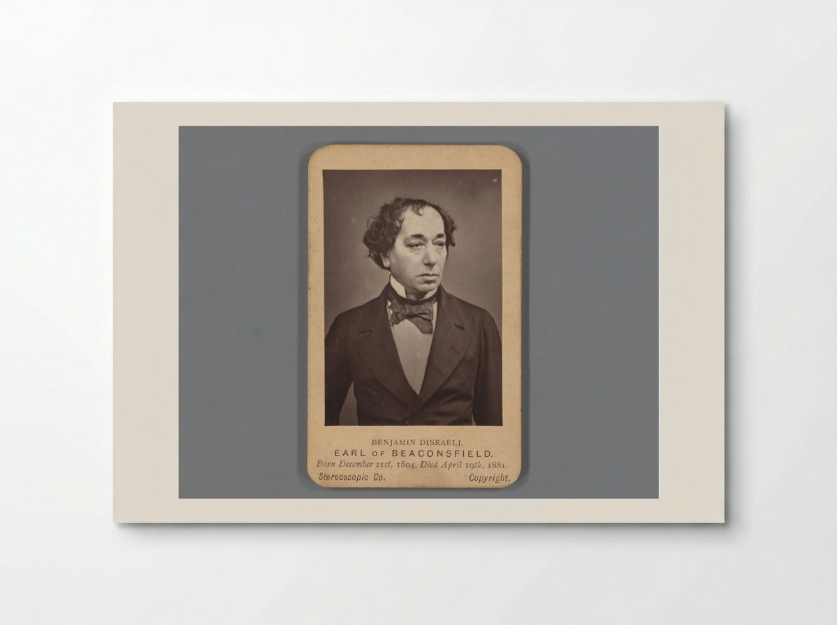 Portrait of Benjamin Disraeli - London Stereoscopic Company - Poster