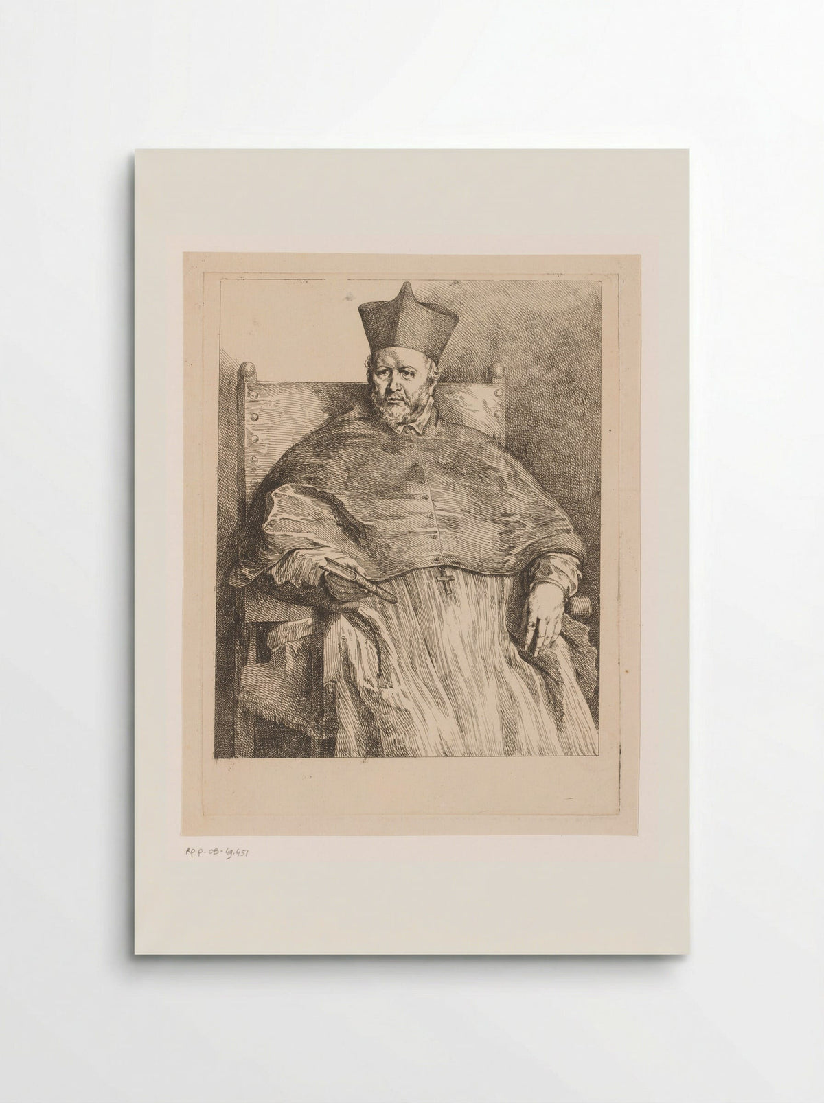 Portrait of Bishop Johannes Malderus - Andreas Bernardus de Quertenmont - Poster
