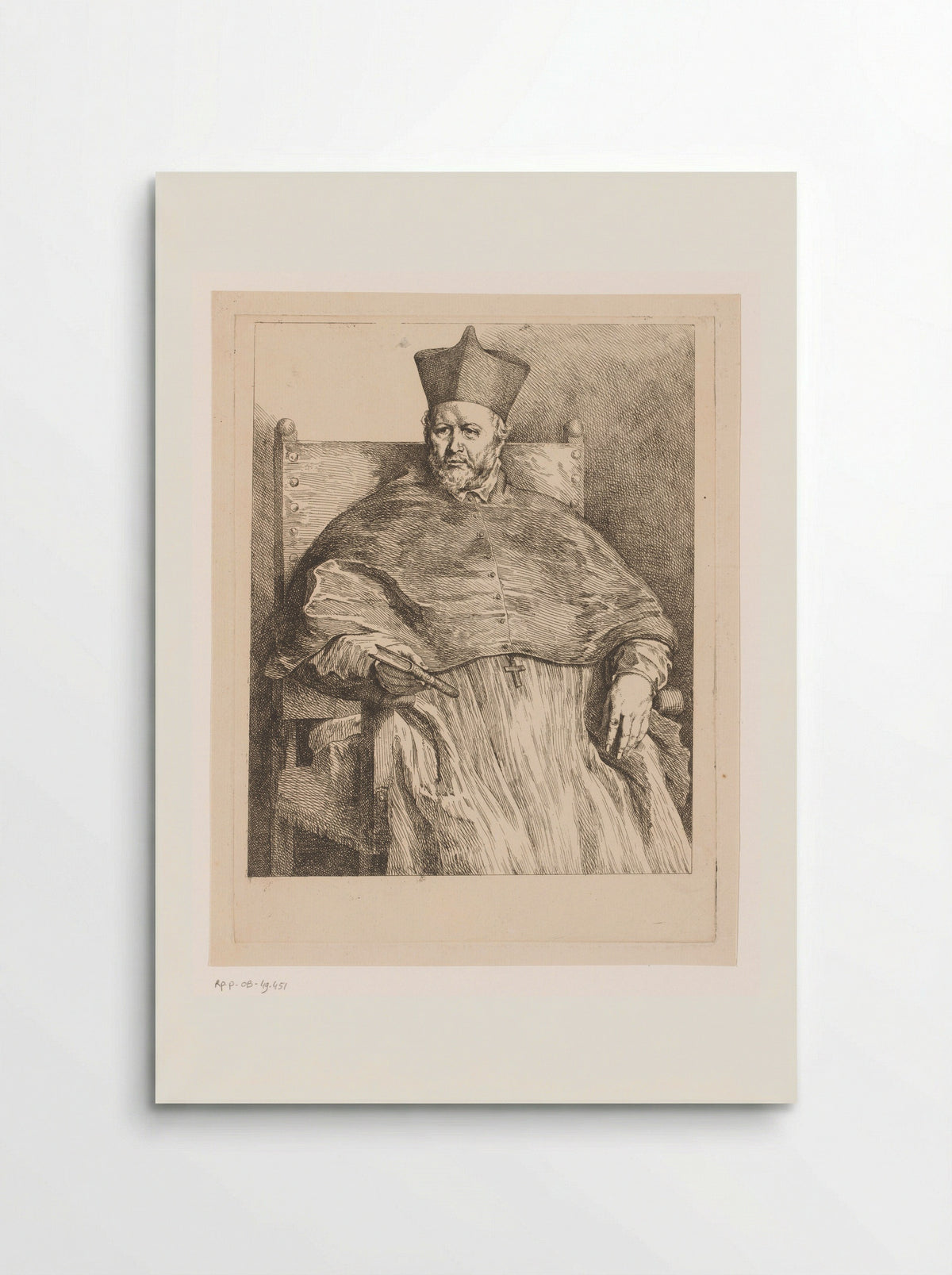 Portrait of Bishop Johannes Malderus - Andreas Bernardus de Quertenmont - Poster