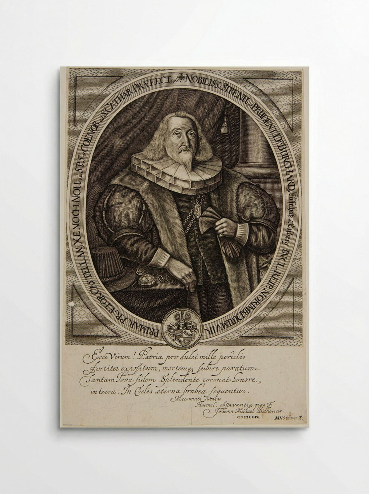 Portrait of Burchard - Mathys van Somer - Poster