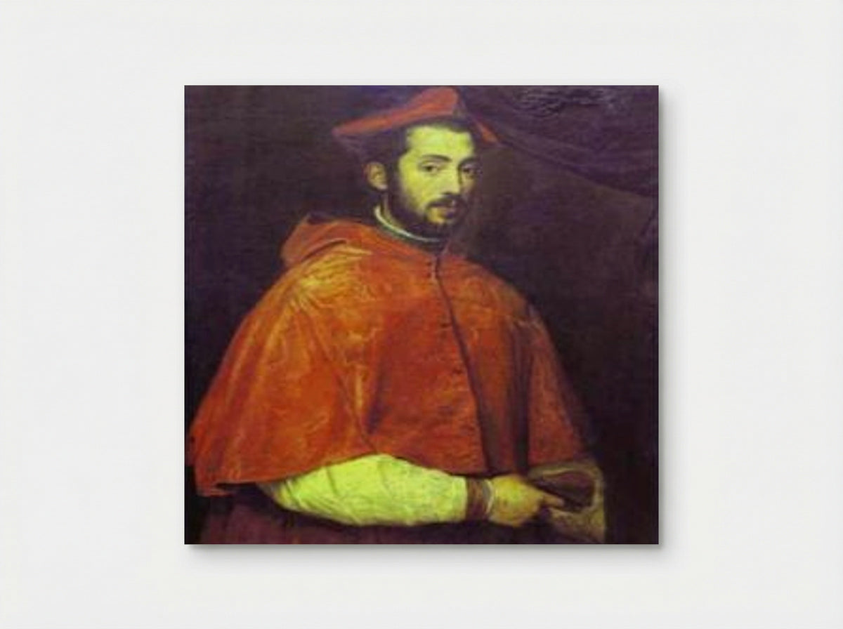 Portrait of Cardinal Alessandro Farnese - Titian - Poster