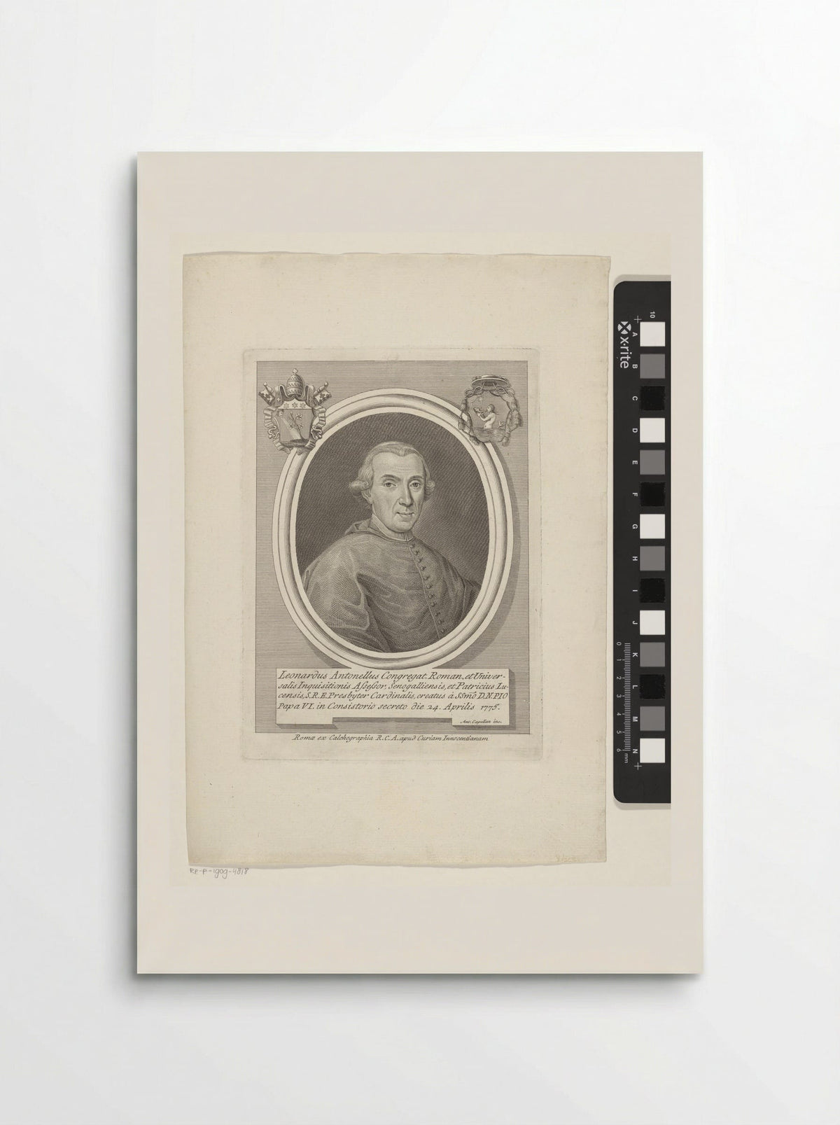 Portrait of Cardinal Leonardo Antonelli - Antonio Capellan - Poster