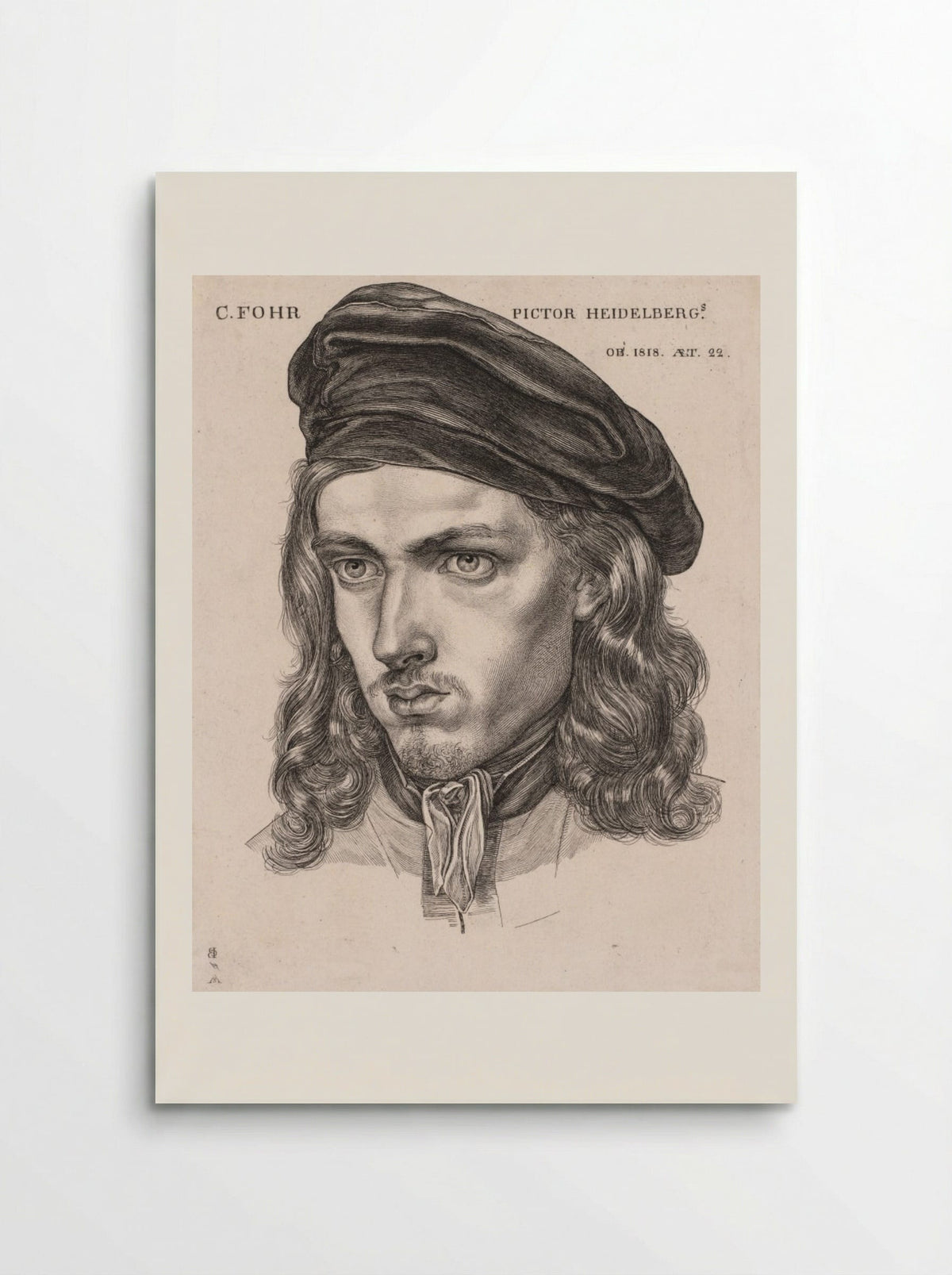 Portrait of Carl Philipp Fohr - Samuel Amsler - Poster