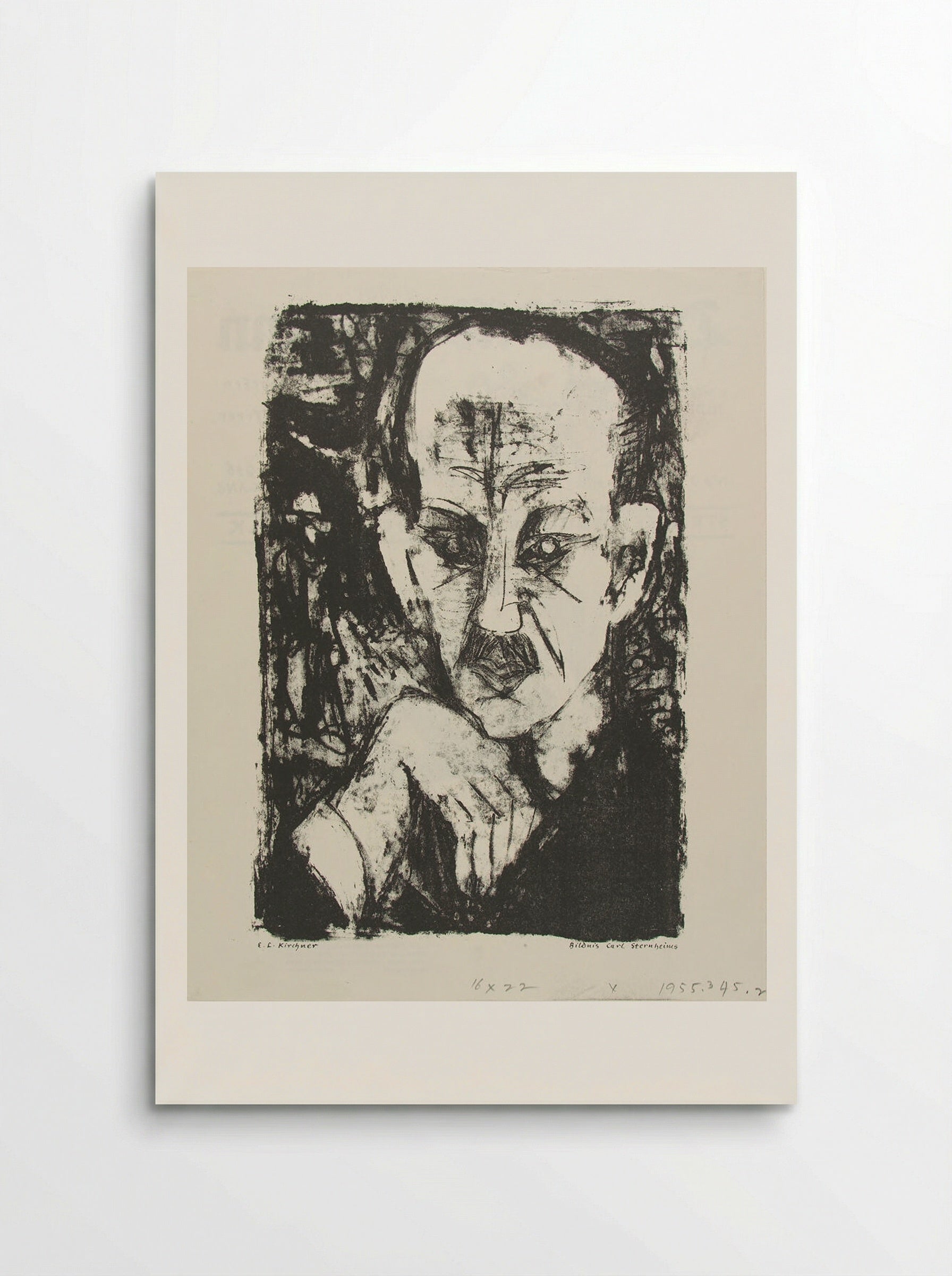 Portrait of Carl Sternheim - Ernst Ludwig Kirchner - Poster