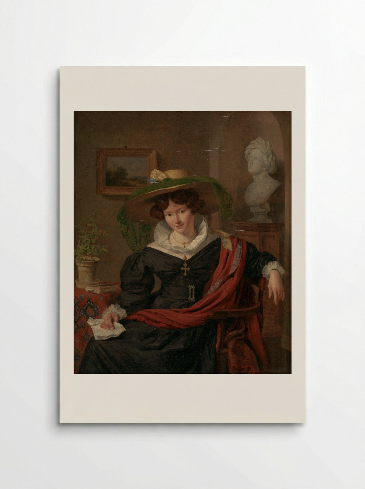 Portrait of Carolina Frederica Kerst - Charles van Beveren - Poster
