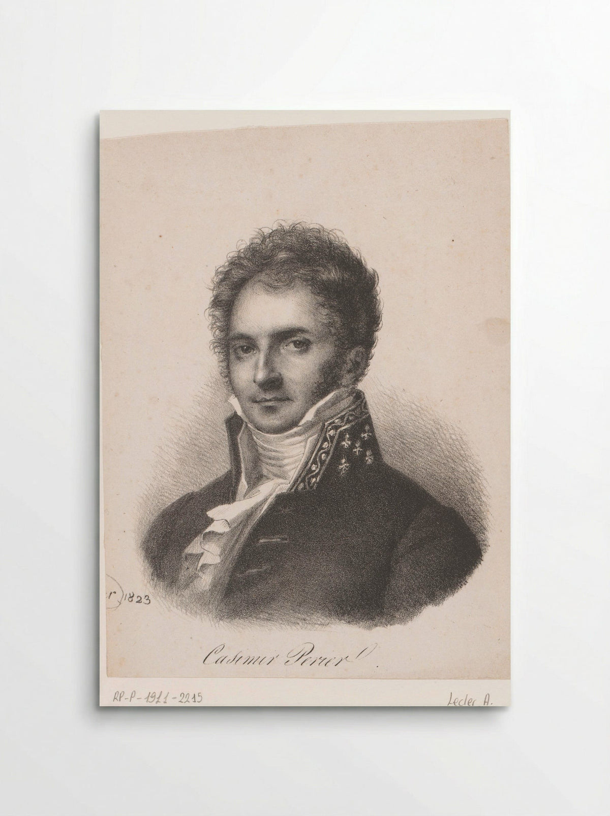Portrait of Casimir-Pierre Perier - Auguste Toussaint Lecler - Poster