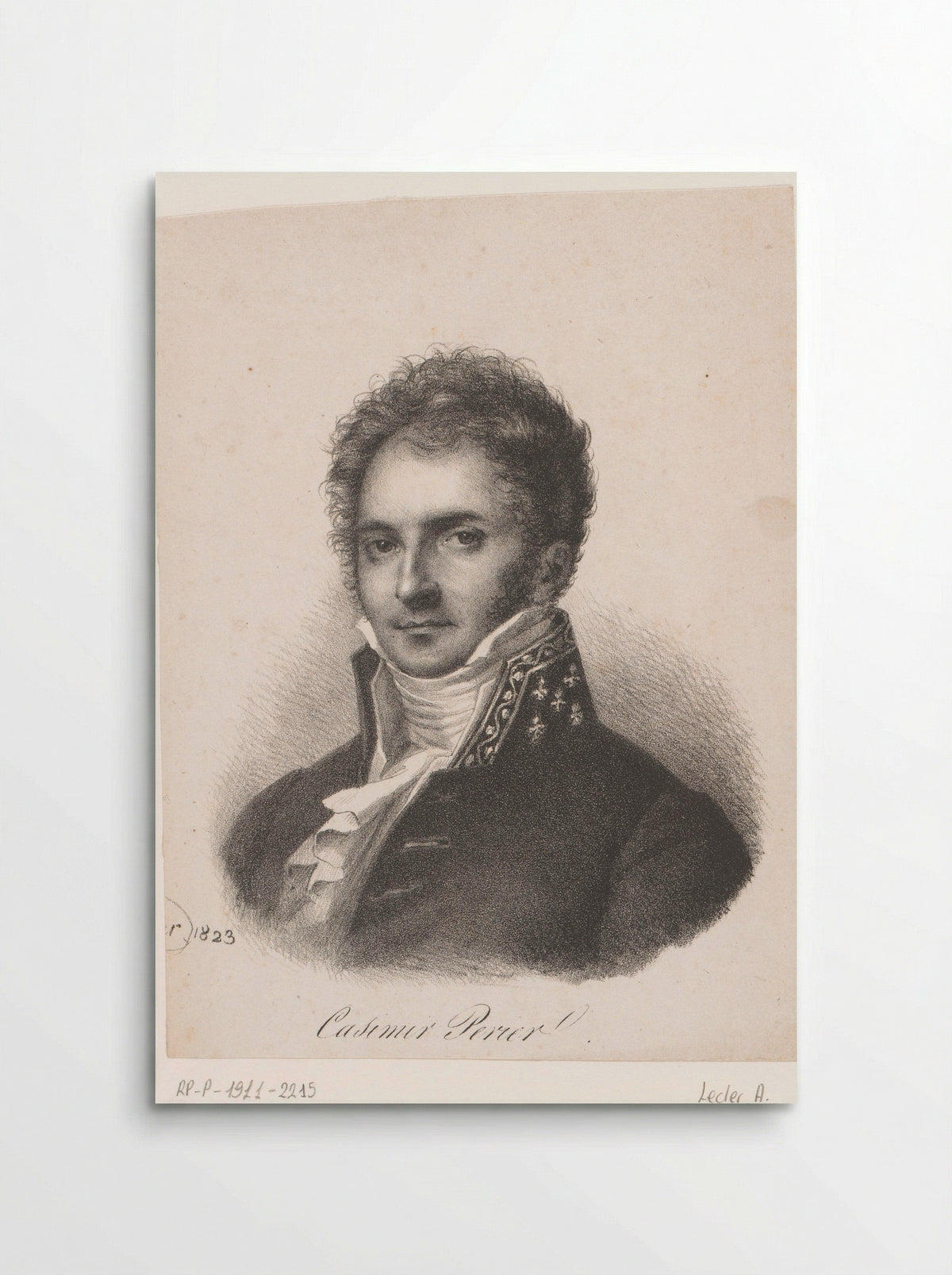 Portrait of Casimir-Pierre Perier - Auguste Toussaint Lecler - Poster
