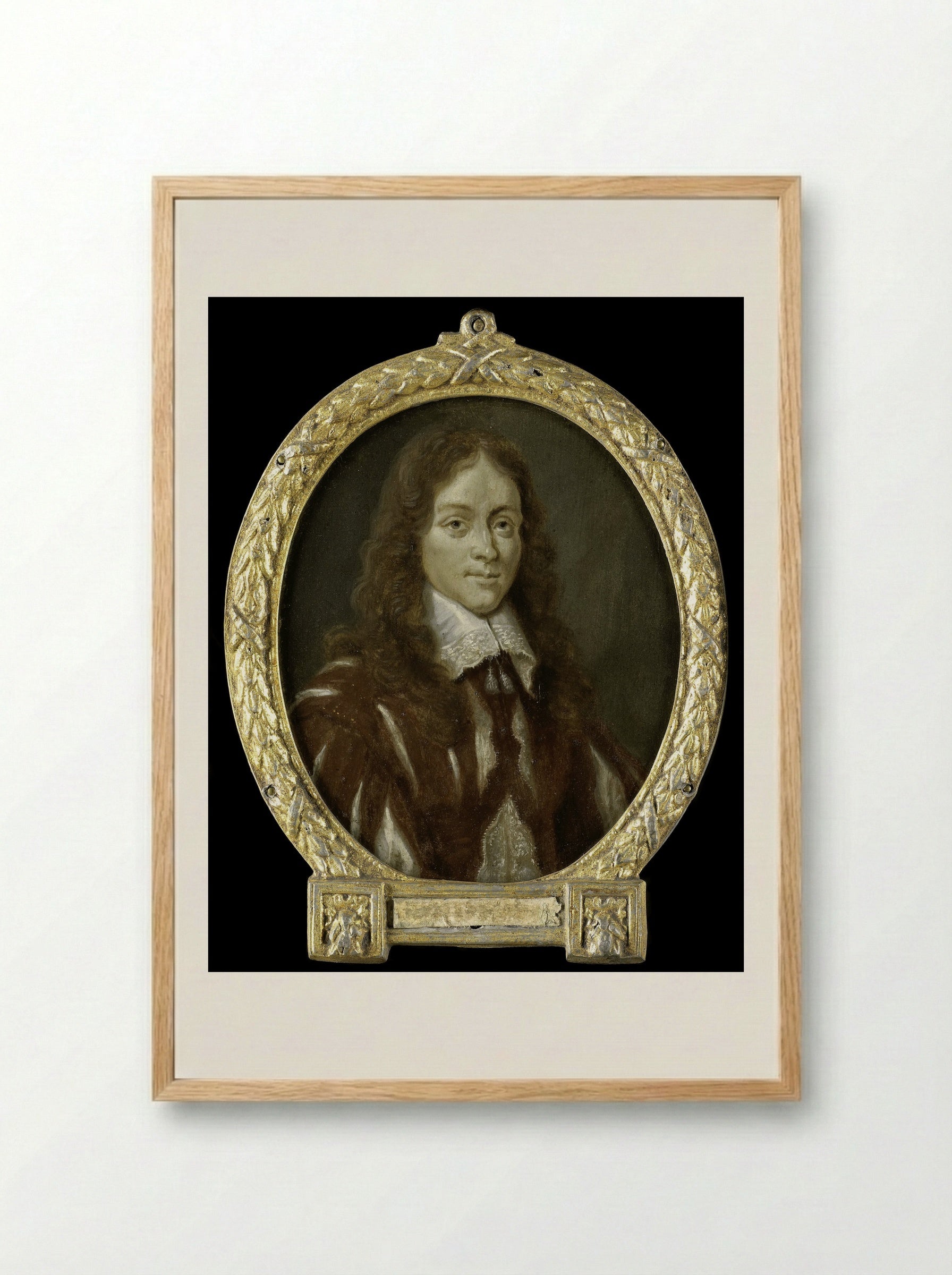 Portrait of Caspar van Kinschot - Arnoud van Halen - Framed Print Wood