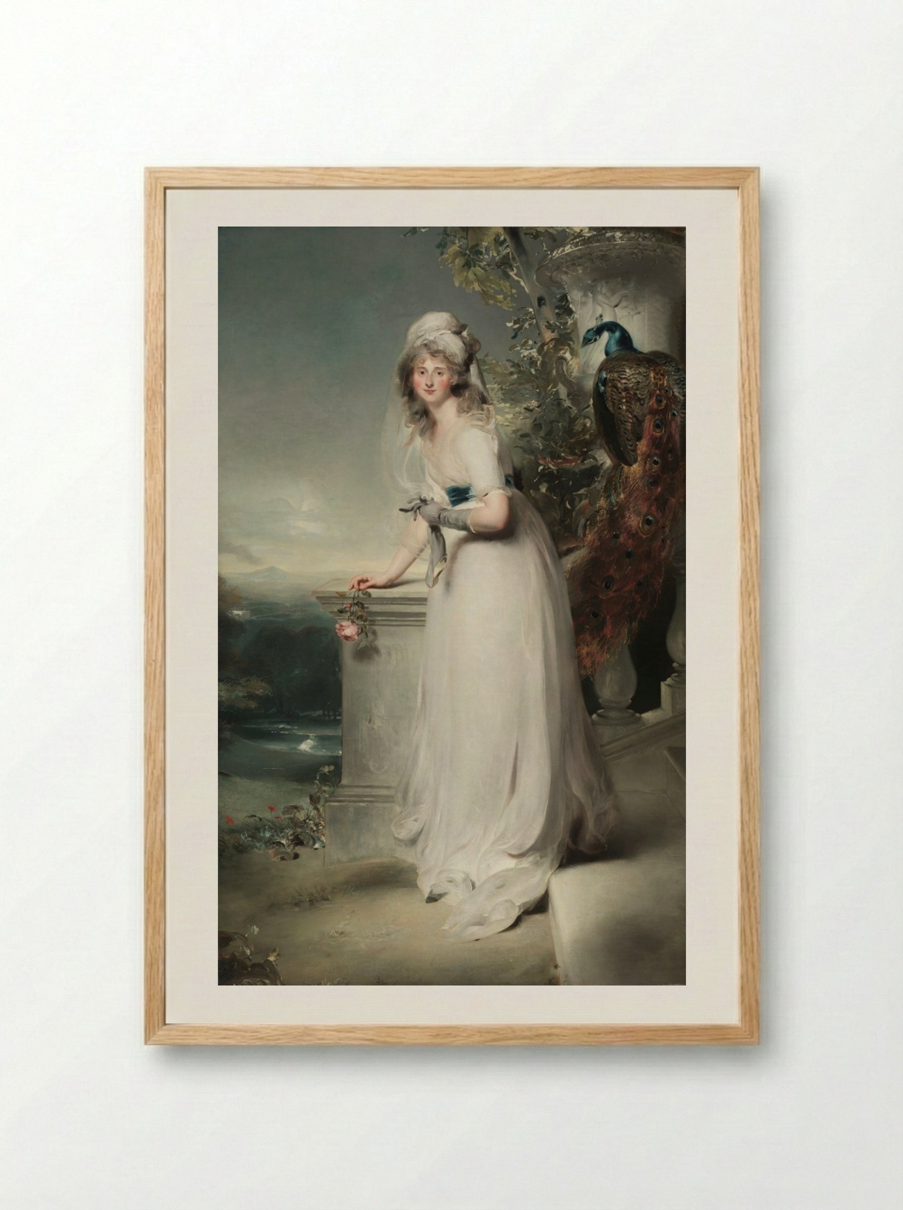 Portrait of Catherine Grey, Lady Manners - Thomas Lawrence - Framed Print Wood